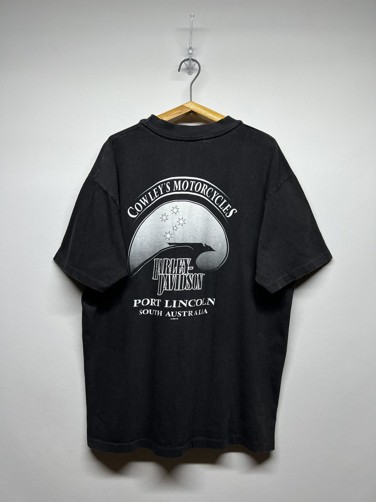 Harley Davidson × Vintage Vintage 1998 Y2k Harley Davidson Motorcycle Faded T-Shirt Size US M / EU 48-50 / 2 - 9 Thumbnail