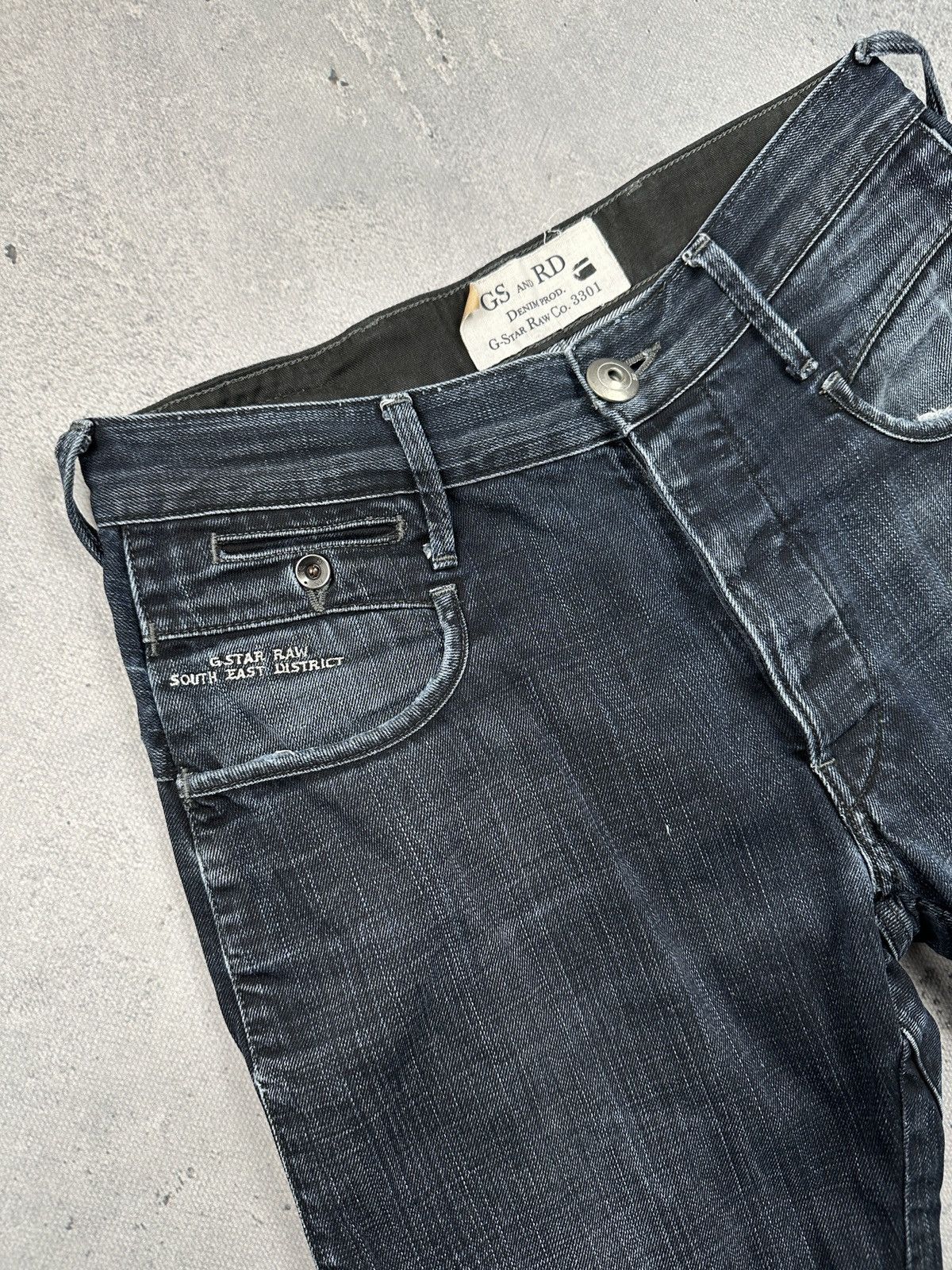 G-Star G Star Raw Radar Duty Loose Dark Wash Denim Jeans Archive Size US 31 - 5 Thumbnail