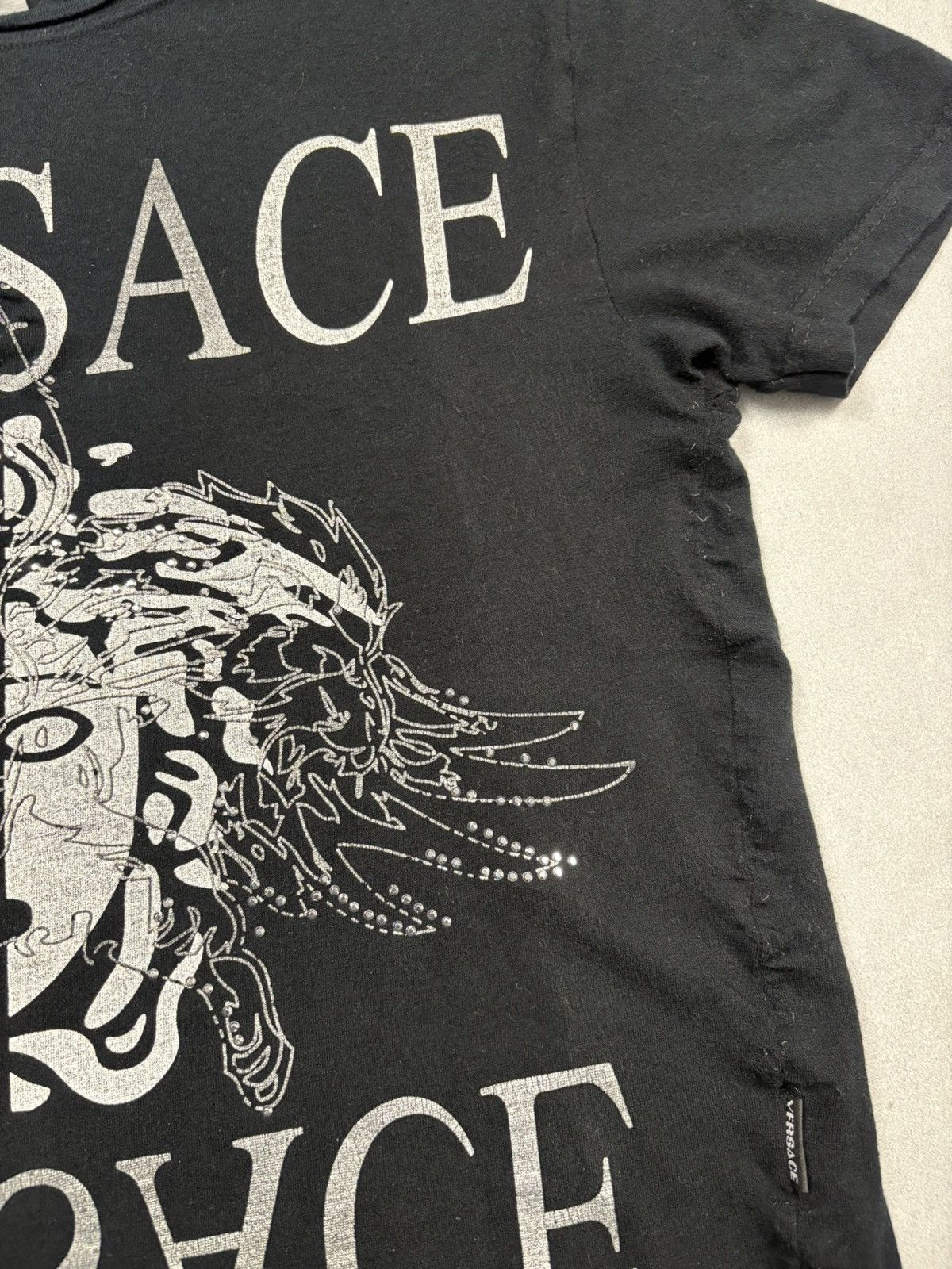 Versace Versace Classic Archive 90s Crystal Graphic T Shirt Vintage Size M / US 6-8 / IT 42-44 - 8 Thumbnail