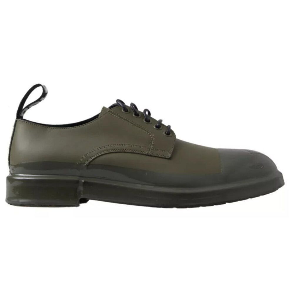 Dolce & Gabbana Dolce & Gabbana Green Leather Rubber Sole Dress Shoes Size US 8 / EU 41 - 1 Thumbnail