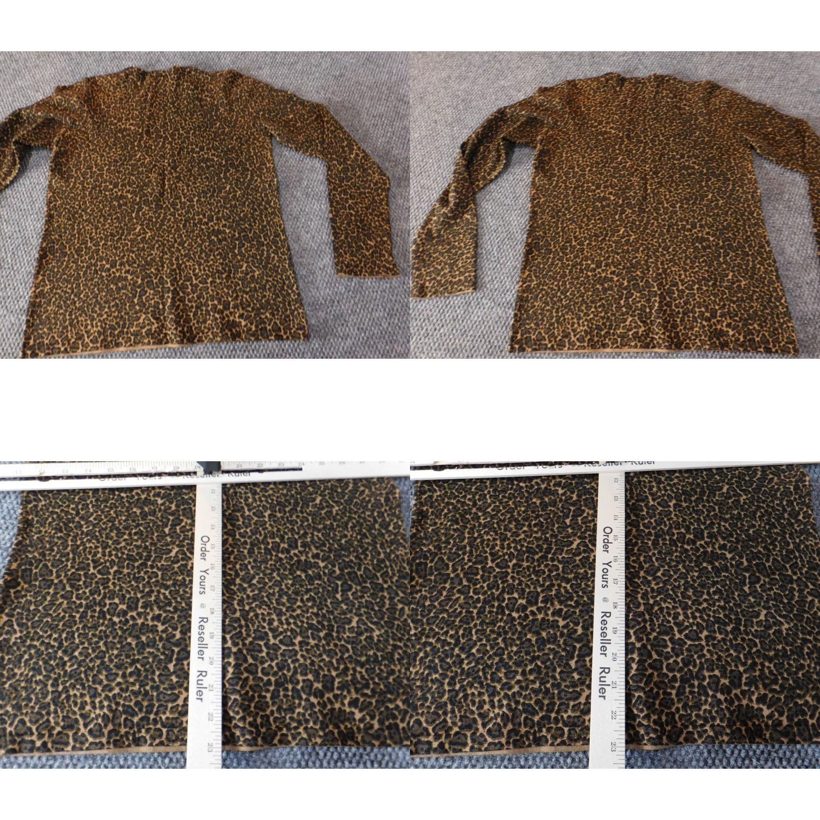 Jones New York Jones New York Blouse Shirt Womens M Brown Animal Print V-Neck Pullover Casual Stretch Size M / US 6-8 / IT 42-44 - 8 Thumbnail
