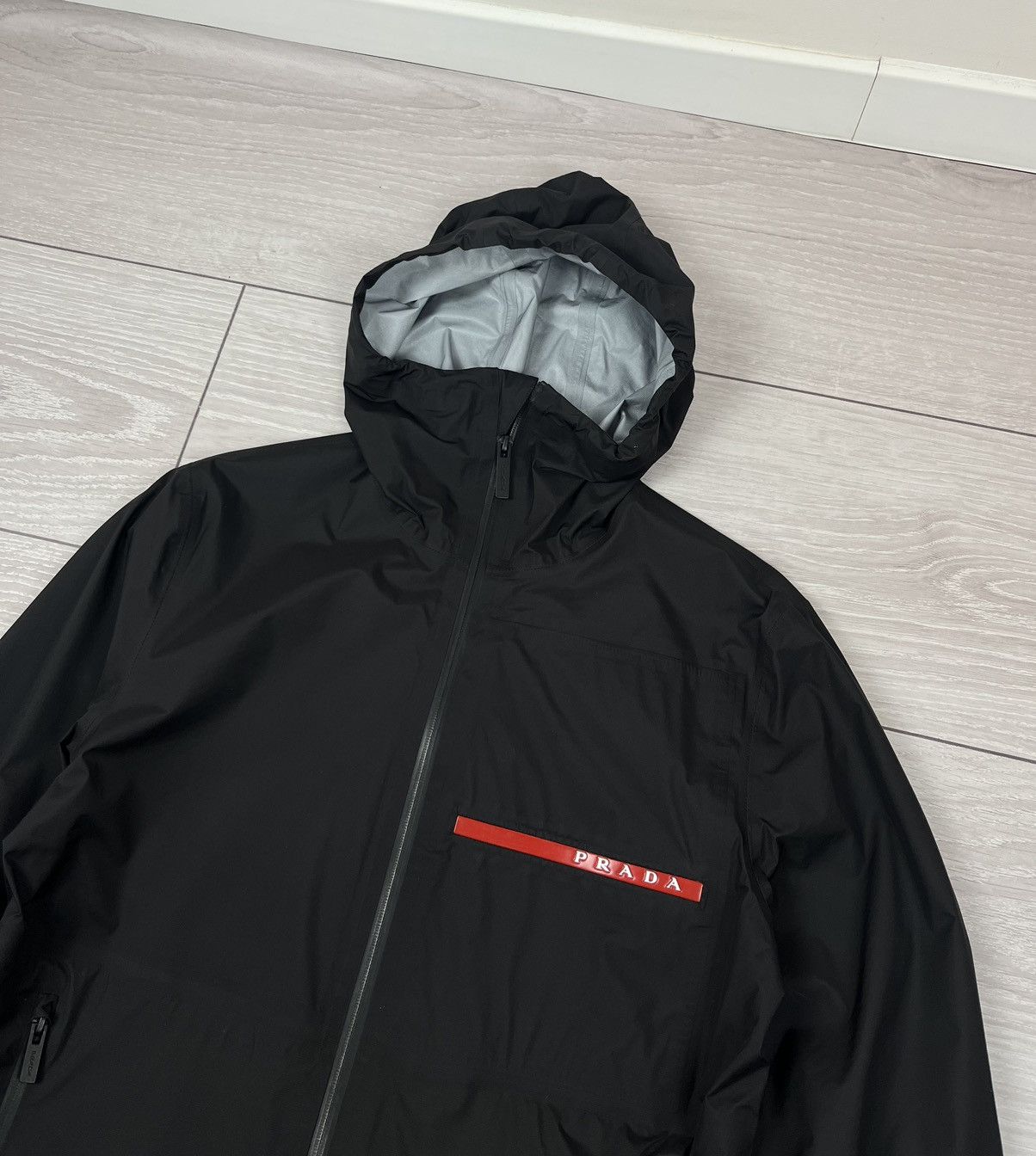 Prada Prada Linea Rossa Black Red Tab Ski Jacket Womens XS Size XS / US 0-2 / IT 36-38 - 5 Thumbnail