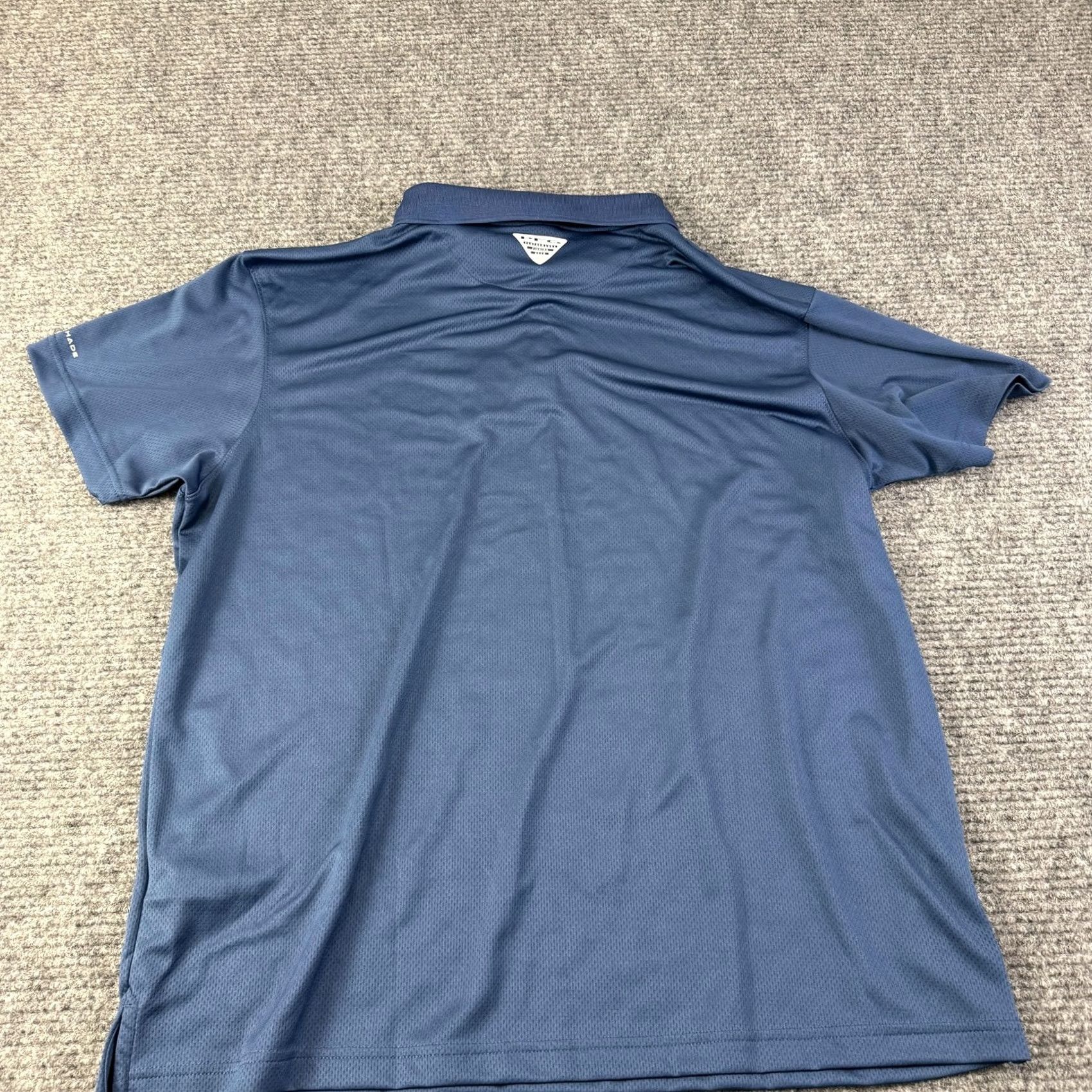 Vintage Columbia PFG Polo Shirt Mens Big 1X Blue Omni-Shade Solar Stream Fishing UV Shirt Size US XL / EU 56 / 4 - 8 Thumbnail