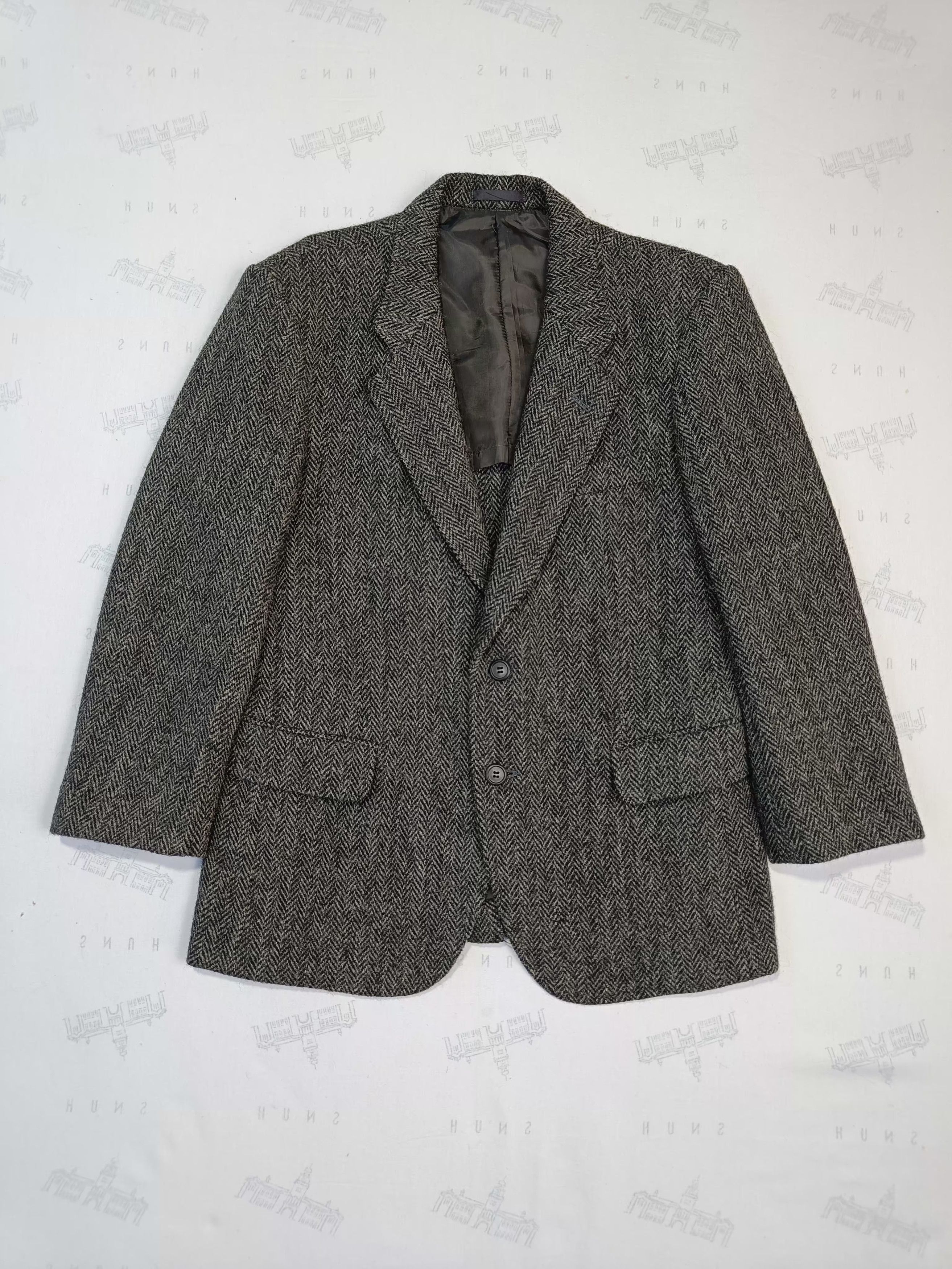 Harris Tweed Beautiful Harris Tweed Hand Woven Men's Wool Blazer Size 38L - 3 Thumbnail