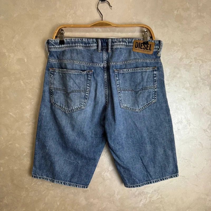 Diesel Men’s Diesel Denim Shorts Size L Vintage Blue Distressed Size US 32 / EU 48 - 2 Thumbnail