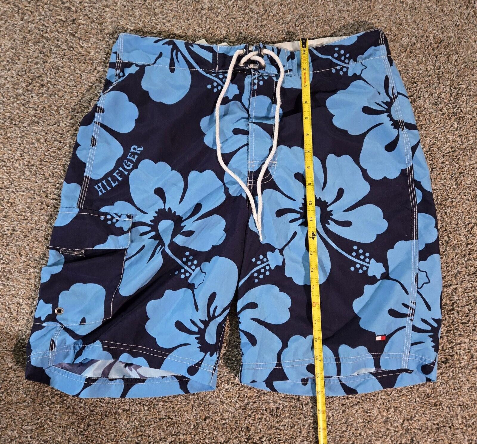Tommy Hilfiger Tommy Hilfiger Blue Hibicus Flower Swim Short Size M Size US 32 / EU 48 - 7 Thumbnail
