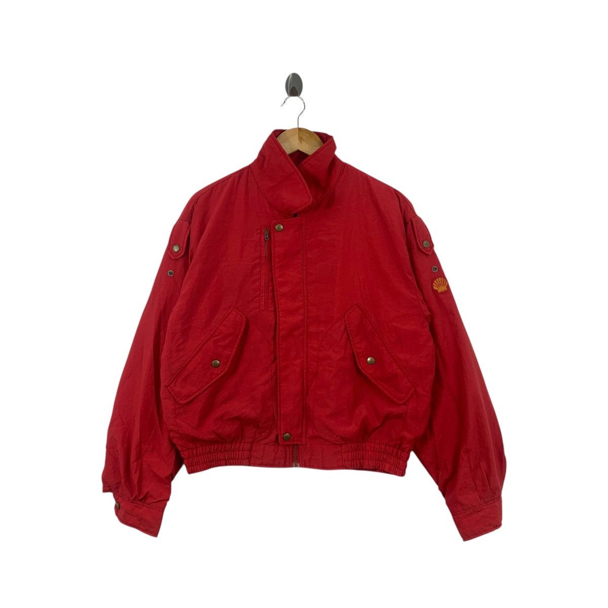 Vintage Vintage SHELL FORMULA X 1 Racing Team Driver Jacket Bomber Size US XL / EU 56 / 4 - 3 Thumbnail