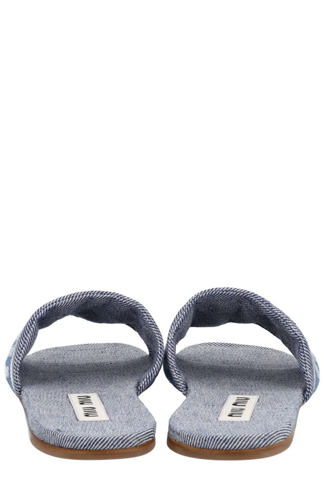Miu Miu o1la1rc1a0724 Denim Sandals in Multicolor Size US 5.5 / IT 35.5 - 5 Thumbnail