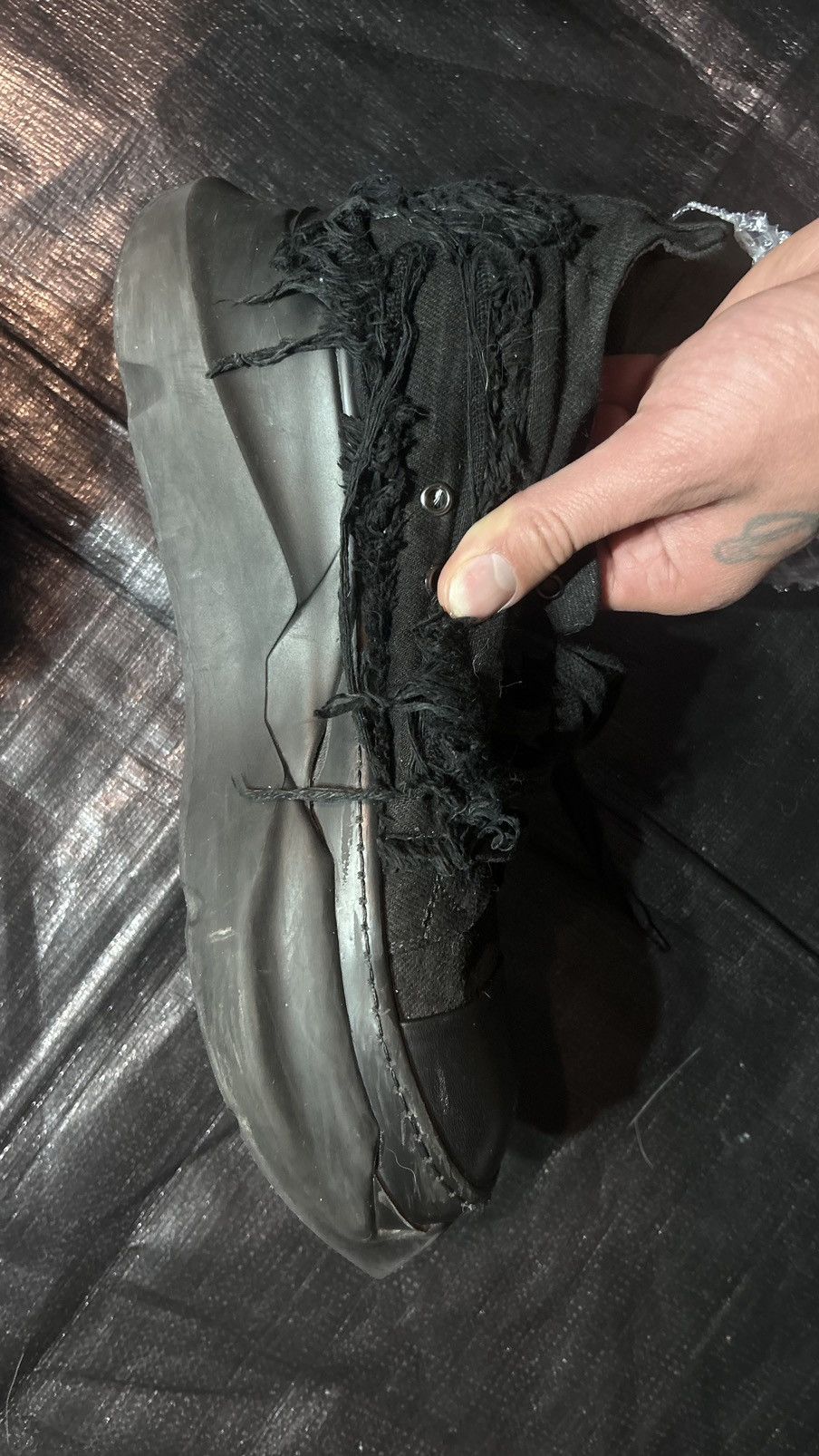 Rick Owens Drkshdw Rick Owens Destroyed Abstract Sole 2021 Size US 9 / EU 42 - 7 Thumbnail
