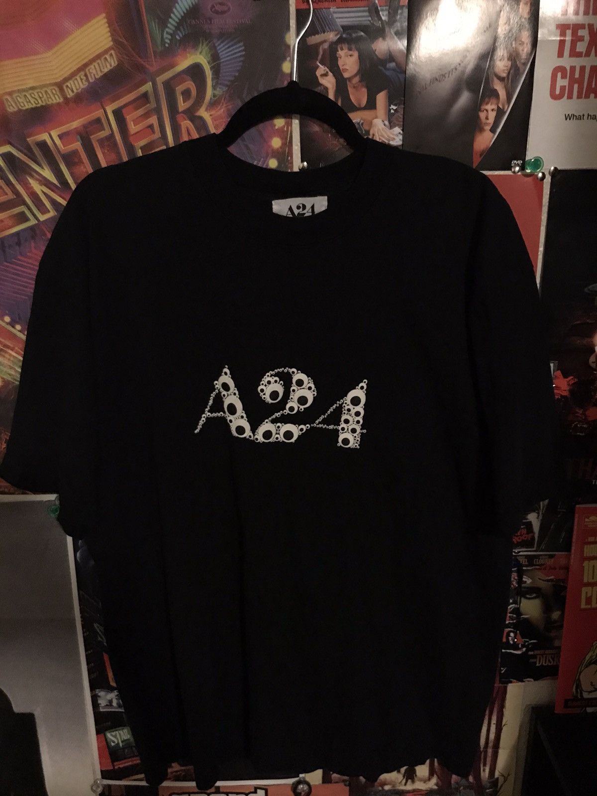 A24 A24 Black Googly Eye Puff Print shirt | Grailed