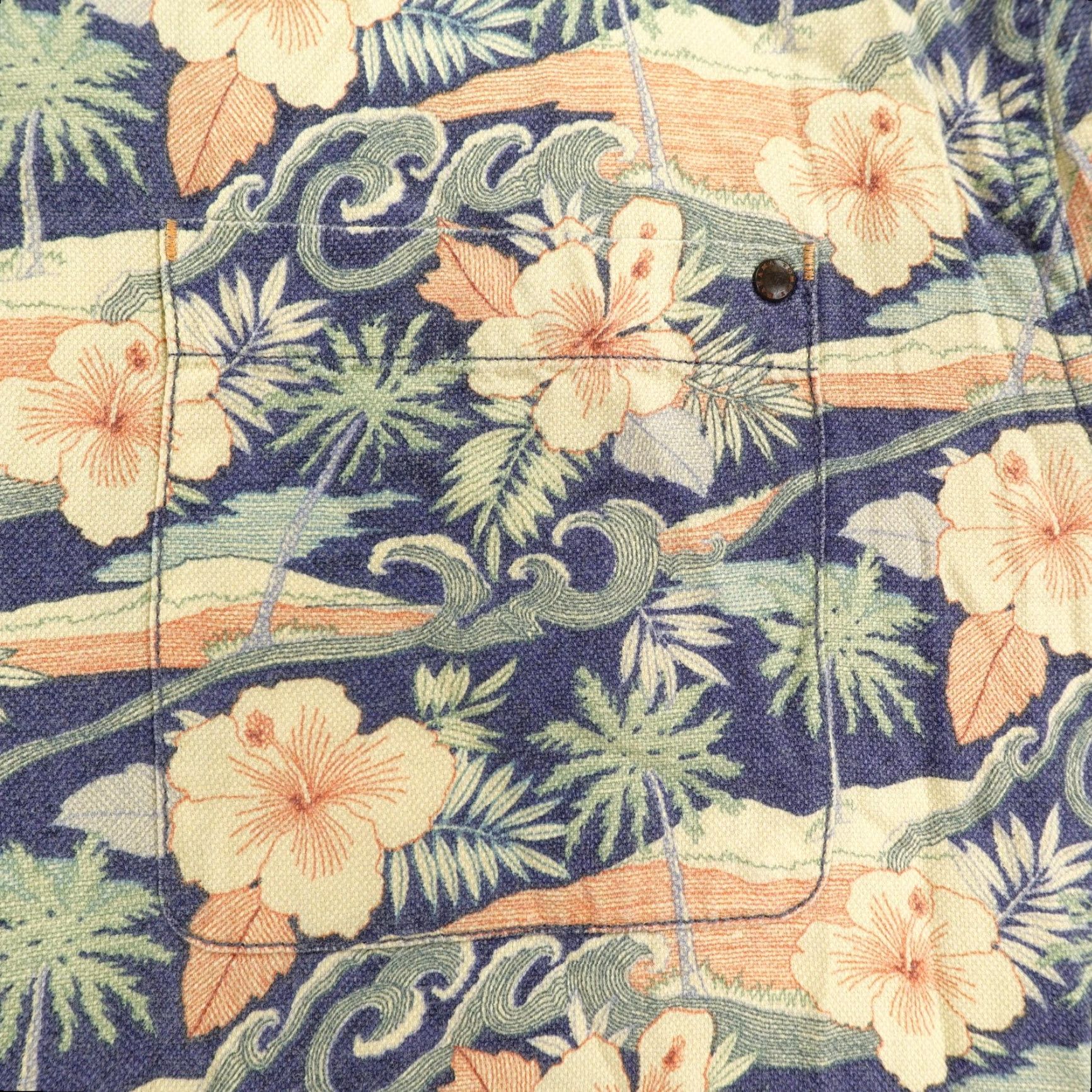 Tommy Bahama Tommy Bahama Shirt Mens XL Green Pink Floral Hawaiian Islands Camp Loop Collar Button-Up Size US XL / EU 56 / 4 - 3 Thumbnail