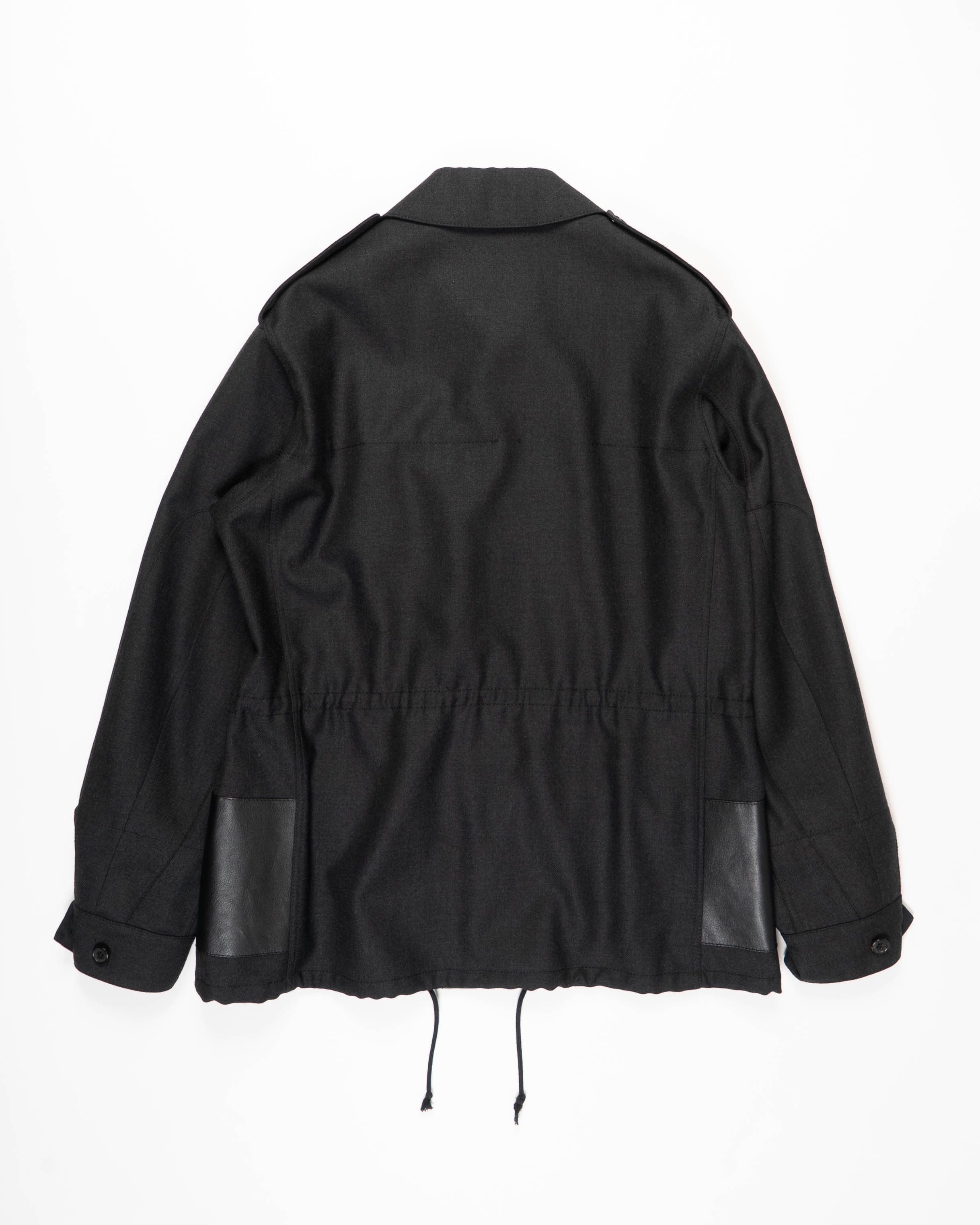 Berluti FW18 Oversized Military Jacket in Black Cotton Size US M / EU 48-50 / 2 - 2 Thumbnail