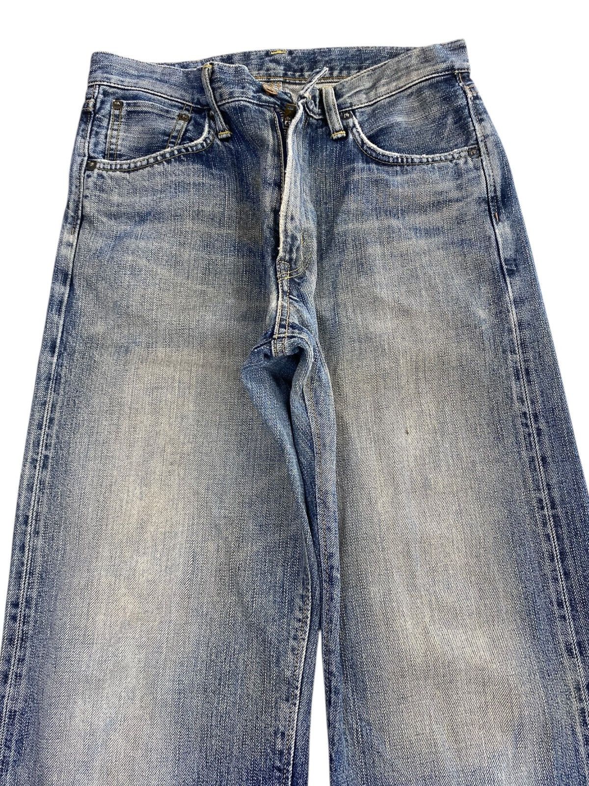 Edwin Vintage Edwin Faded Blue Wash Style Loose Jeans Size US 29 - 2 Thumbnail