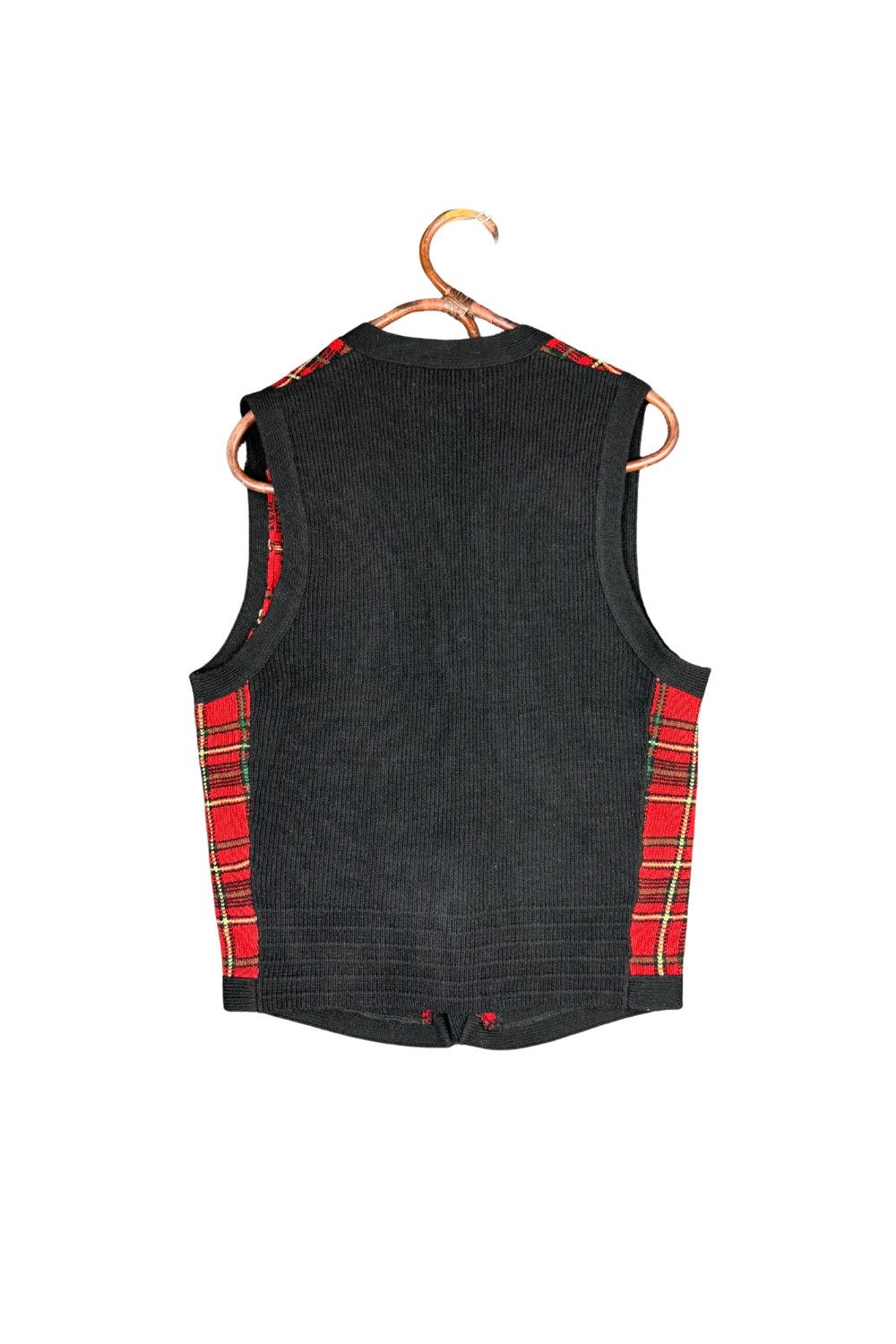 Polo Ralph LaurenTartan Wool Knit Vest Black / Royal Stewart image 2