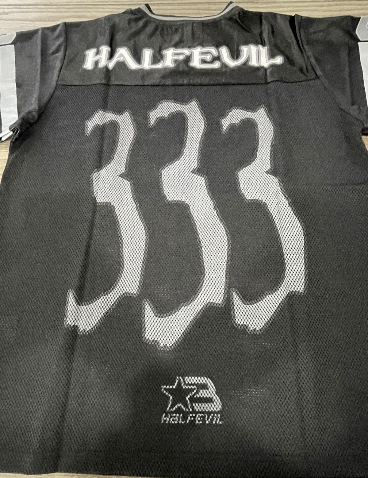 Half Evil ⚡️ Half Evil 333 Football Raid Jersey Black Size Large ⚡️ Size US L / EU 52-54 / 3 - 5 Thumbnail