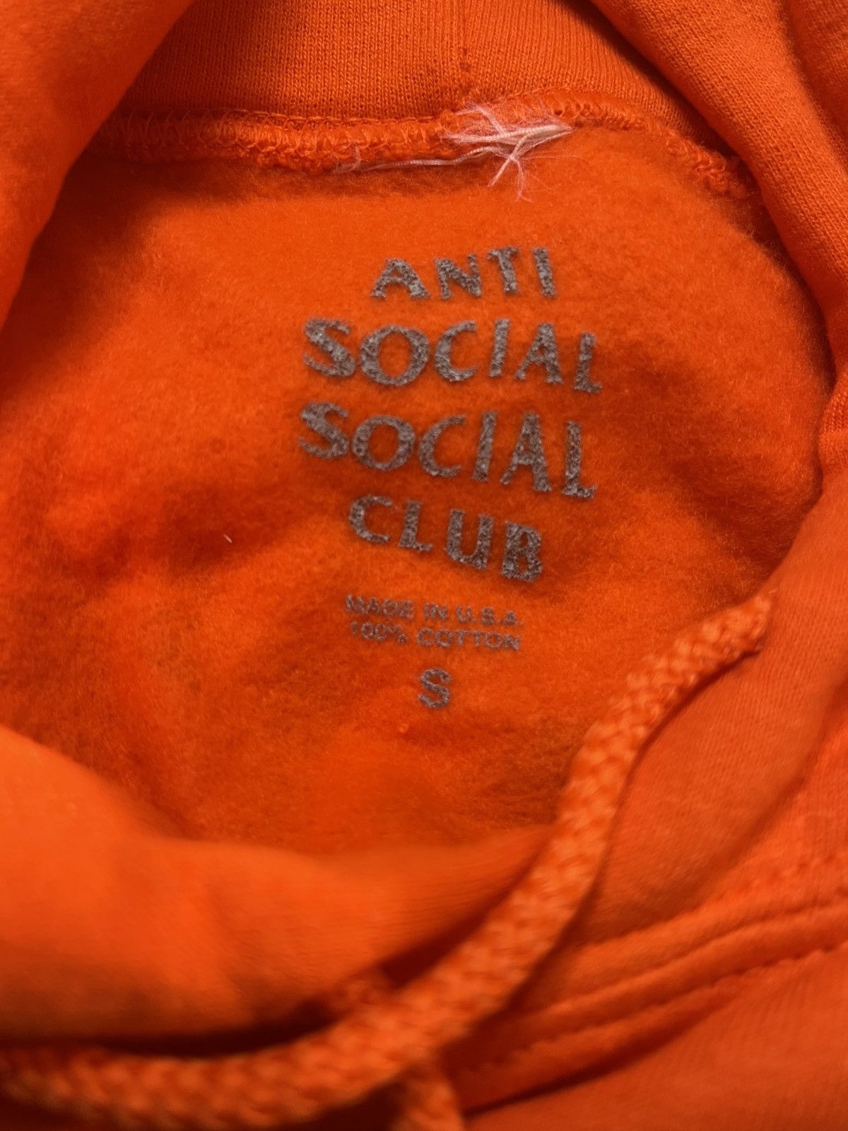 Anti Social Social Club Anti Social Social Club Buffalo Hoodie 'Orange' Size S Size US S / EU 44-46 / 1 - 4 Thumbnail