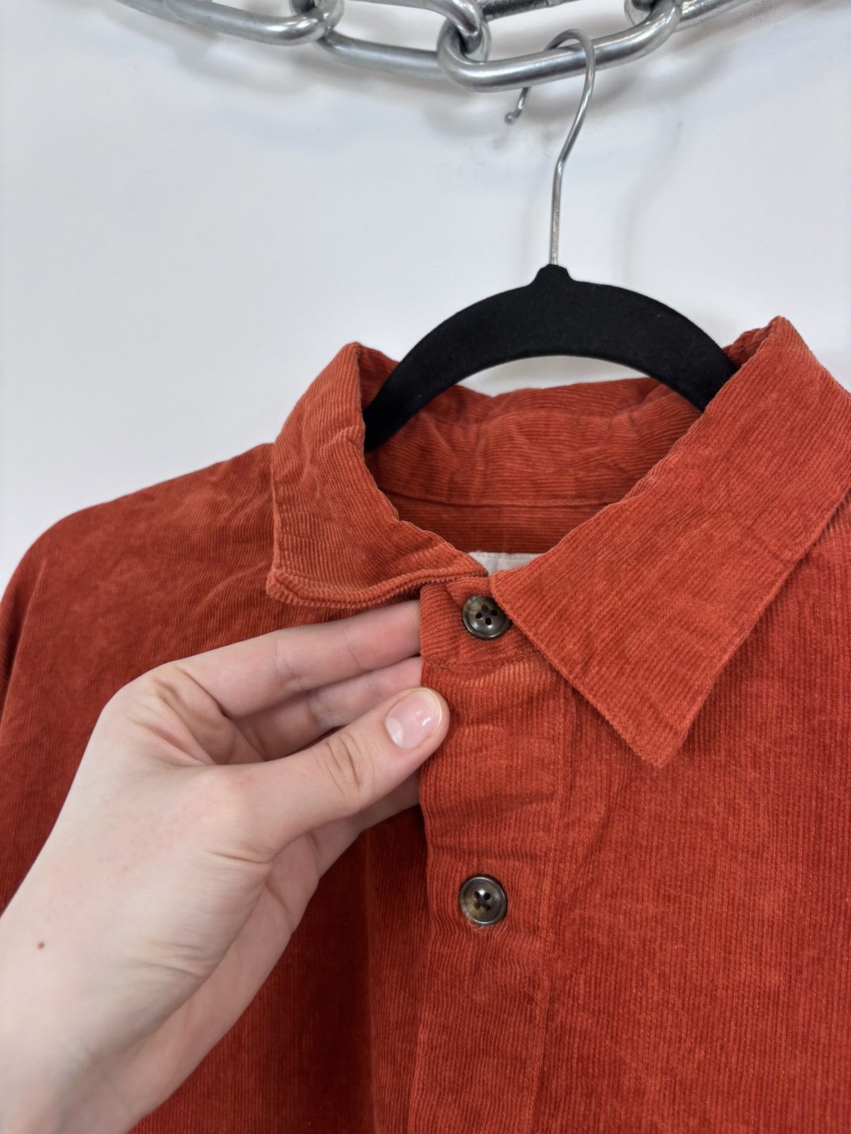 Japanese Brand Junred Tokyo Japan Men’s Corduroy Velvet Long Sleeve Shirt Size US M / EU 48-50 / 2 - 6 Thumbnail