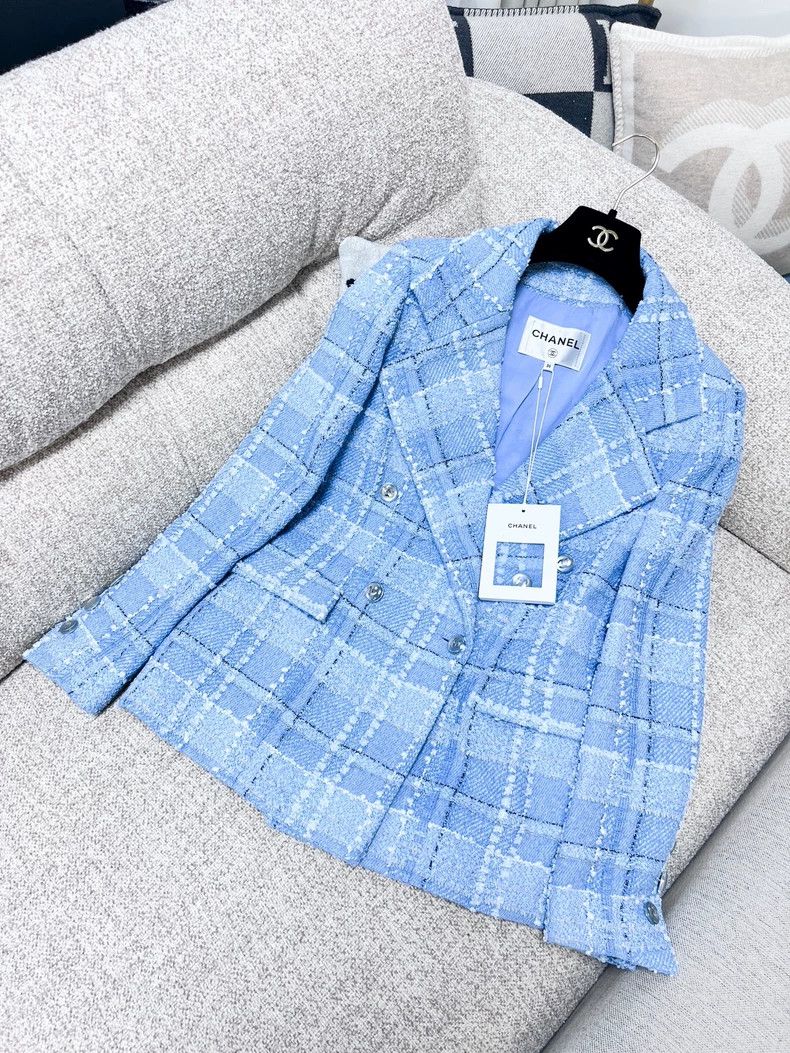 Chanel Chanel Mixed-color plaid suit tweed jacket Size XS / US 0-2 / IT 36-38 - 2 Thumbnail