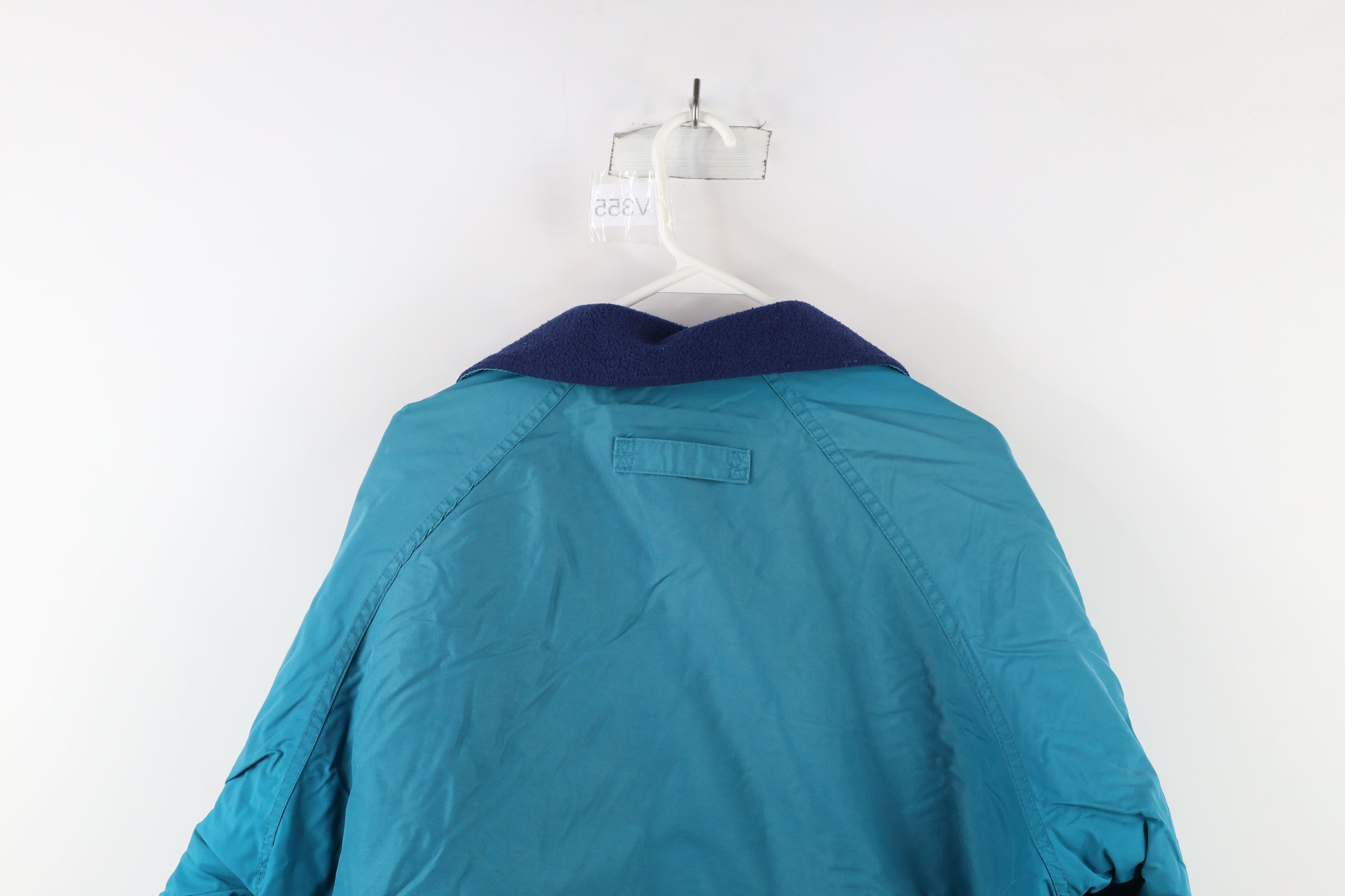 Vintage Vintage 90s OshKosh B'Gosh Fleece Lined Bomber Jacket Teal Size US XL / EU 56 / 4 - 14 Thumbnail