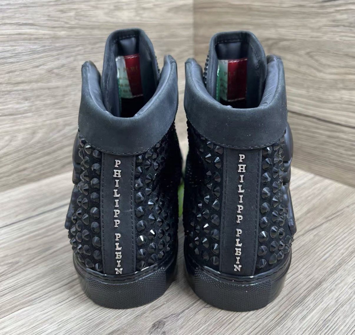 Philipp Plein Philipp Plein Black Full Diamond High-top Sneakers J41 Size US 7 / EU 40 - 4 Thumbnail