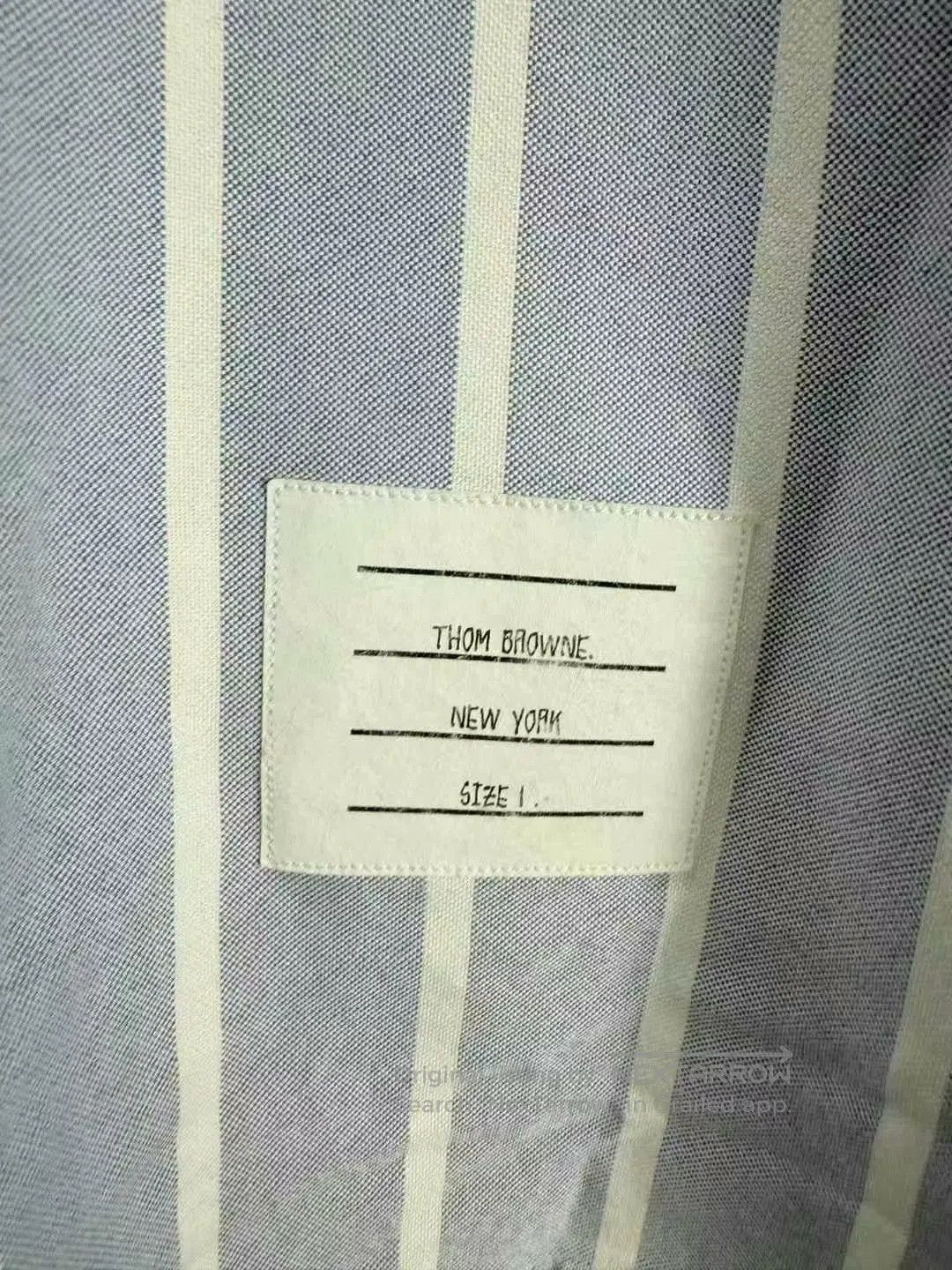 Thom Browne thom browne blue and white striped shirt. Size US M / EU 48-50 / 2 - 5 Thumbnail