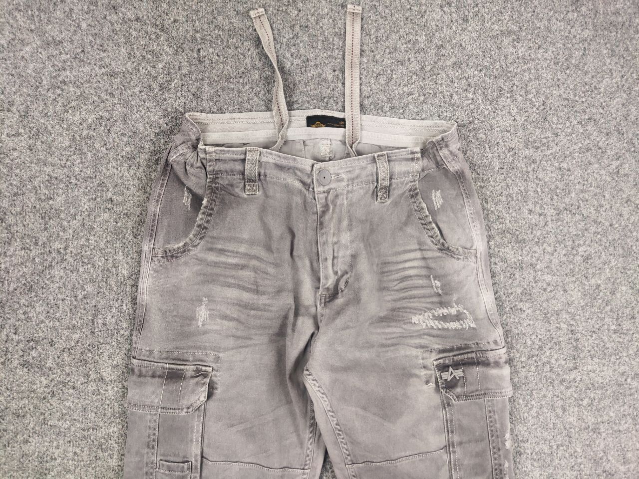 Alpha Industries Alpha Industries Straight Fabric Faded Gray Cargo Pants Size US 32 / EU 48 - 8 Thumbnail