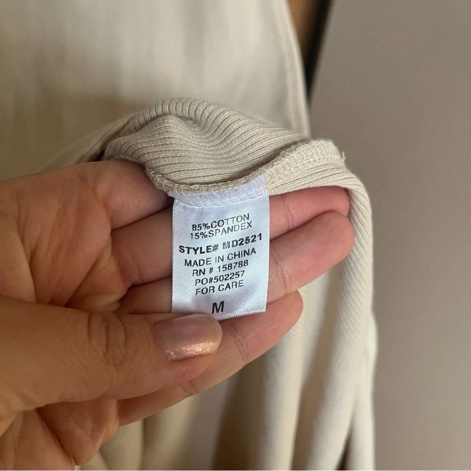 Other Mable Bodycon Tank Minidress Sz M Sleeveless Stretchy Beige Size M / US 6-8 / IT 42-44 - 4 Thumbnail
