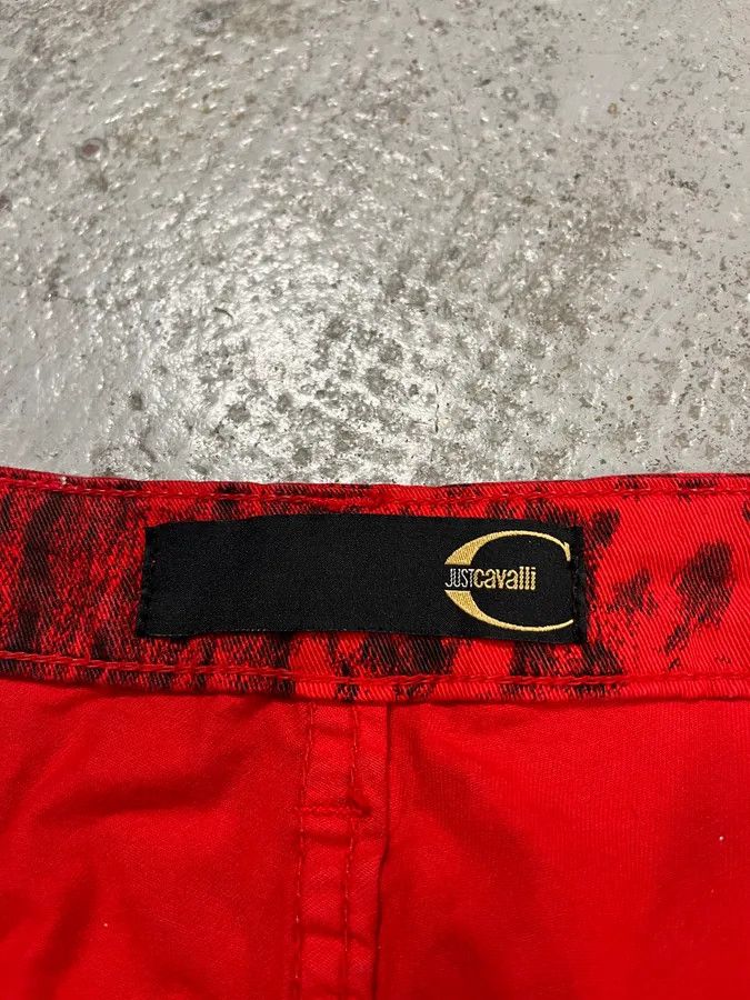 Just Cavalli SS2009 Cavalli Red & Black Leopard Pants Size 27" / US 4 / IT 40 - 10 Thumbnail