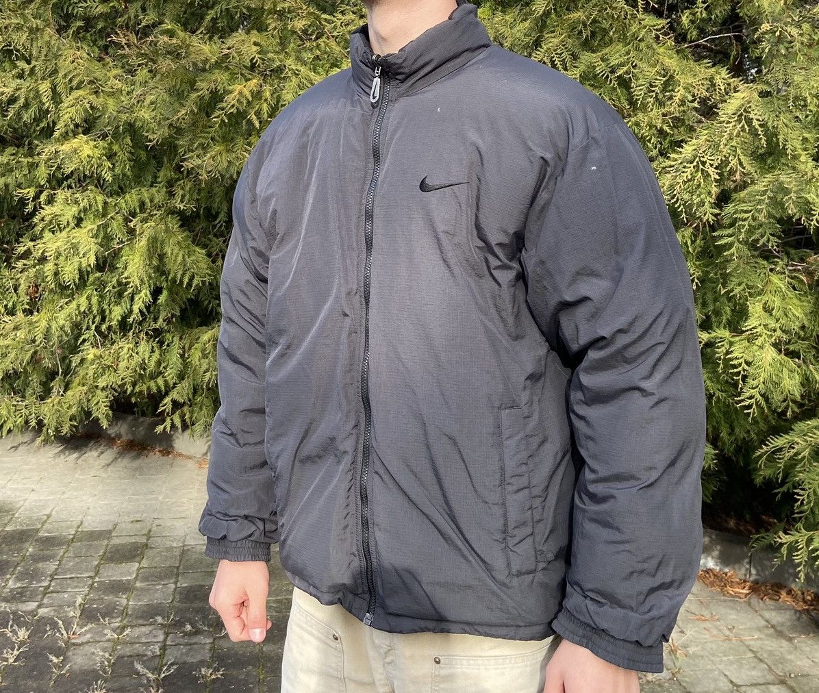 Vintage 🟤 VintageNike Down puffer jacket 90s reversible🟤 Size US L / EU 52-54 / 3 - 2 Thumbnail