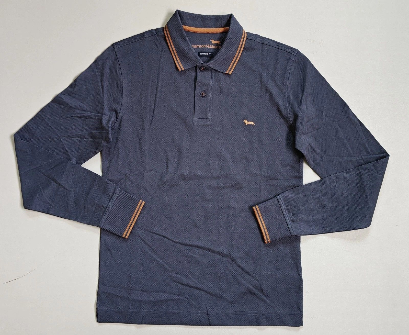 Harmont & Blaine Harmont & Blaine Longsleeves Polo Shirt ASM/2139 Size US XS / EU 42 / 0 - 2 Thumbnail