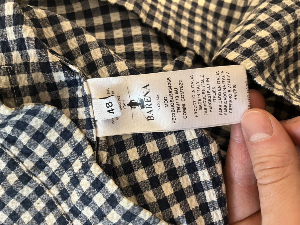 Barena Venezia Gingham short sleeve button up Size US M / EU 48-50 / 2 - 4 Thumbnail