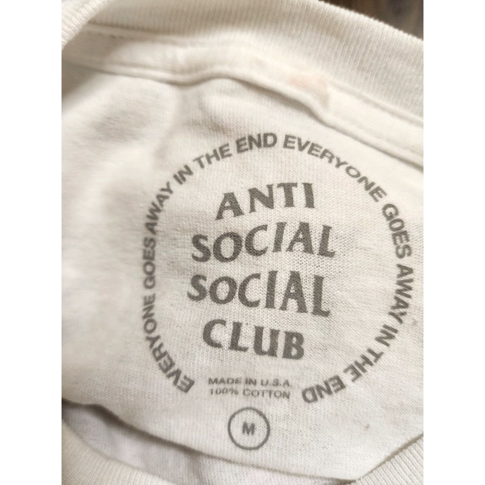 Anti Social Social Club Anti Social Social Club Japan Exclusive T-Shirt Mens M White Solid Crew Neck Size US M / EU 48-50 / 2 - 4 Thumbnail