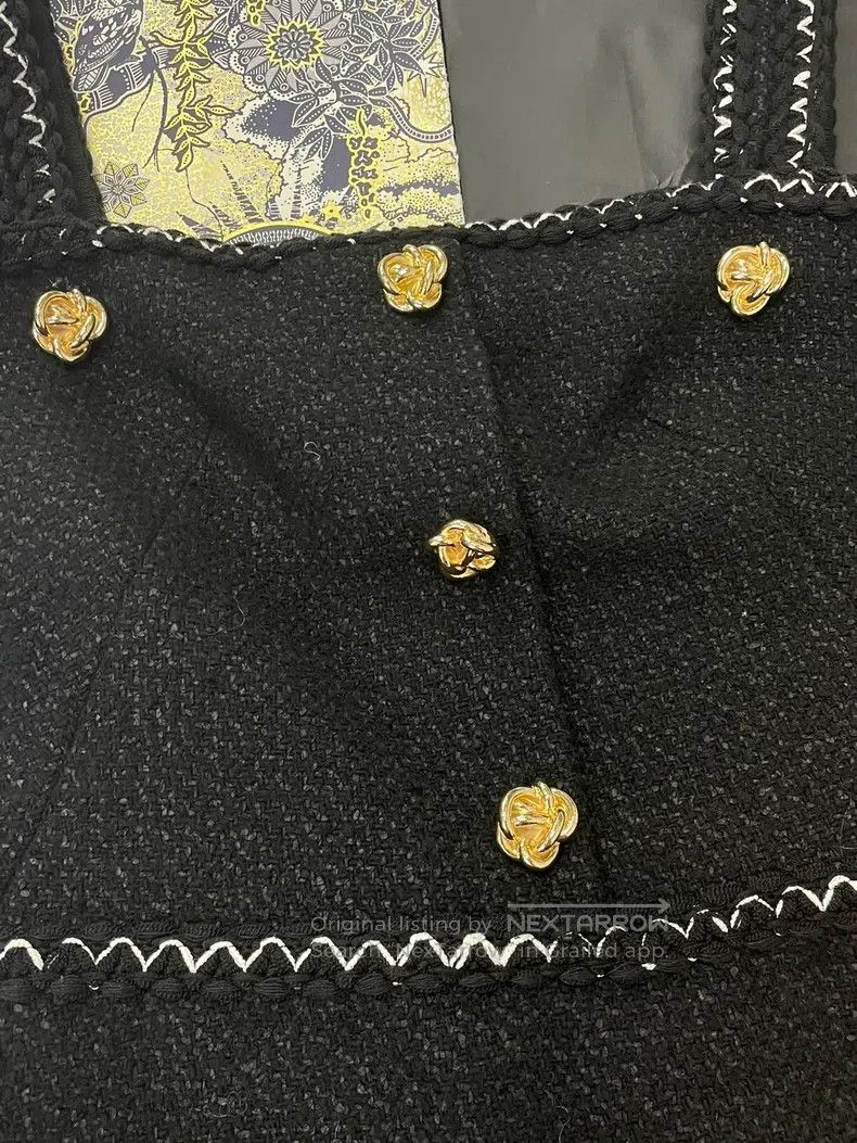 Alexander McQueen Alexander Mcqueen Black gold buckle strap dress Size S / US 4 / IT 40 - 2 Thumbnail