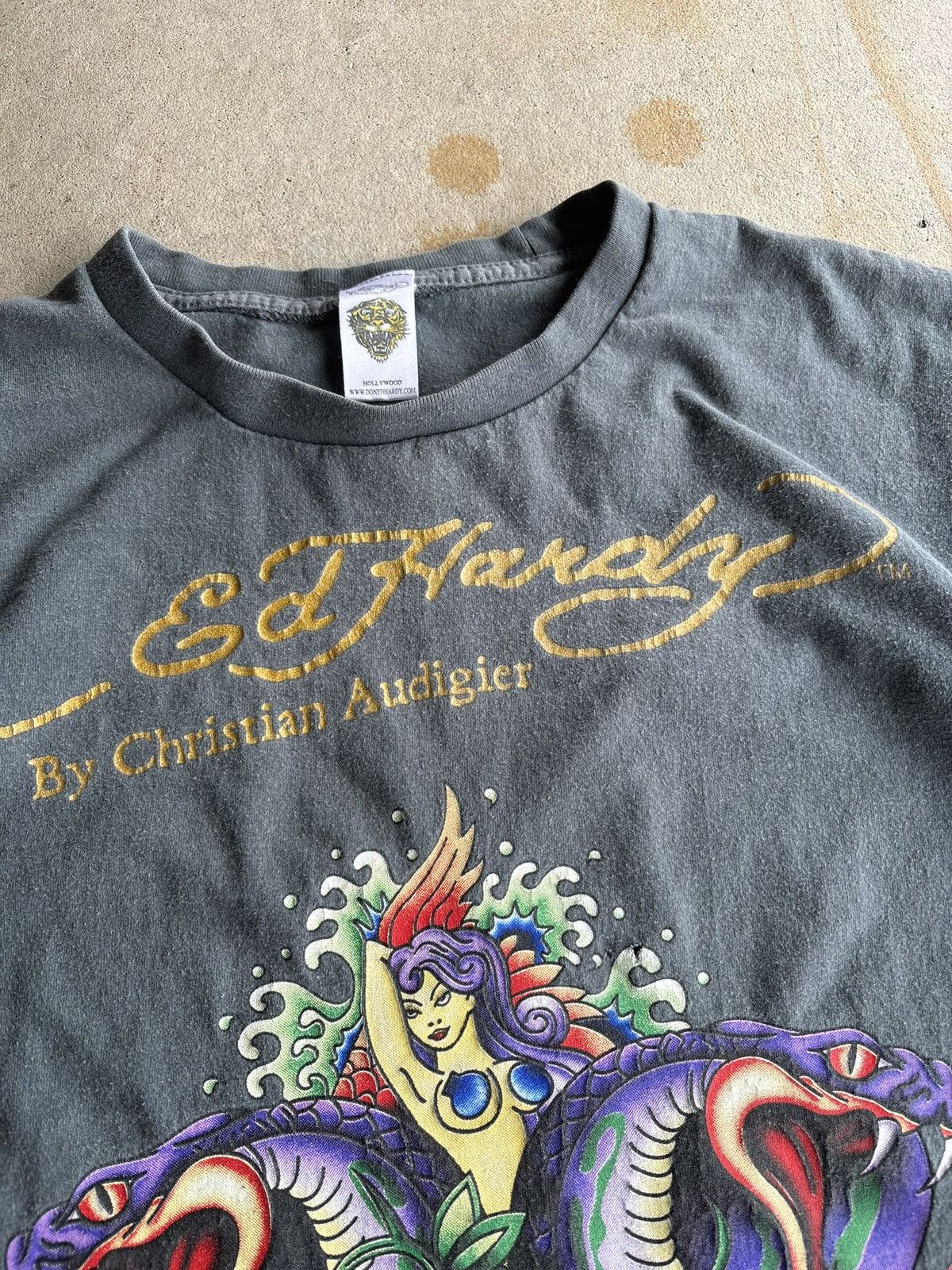 Ed Hardy Vintage Y2K Ed Hardy Love Kills Slow Boxy Grunge Skate Tee Size US L / EU 52-54 / 3 - 5 Thumbnail