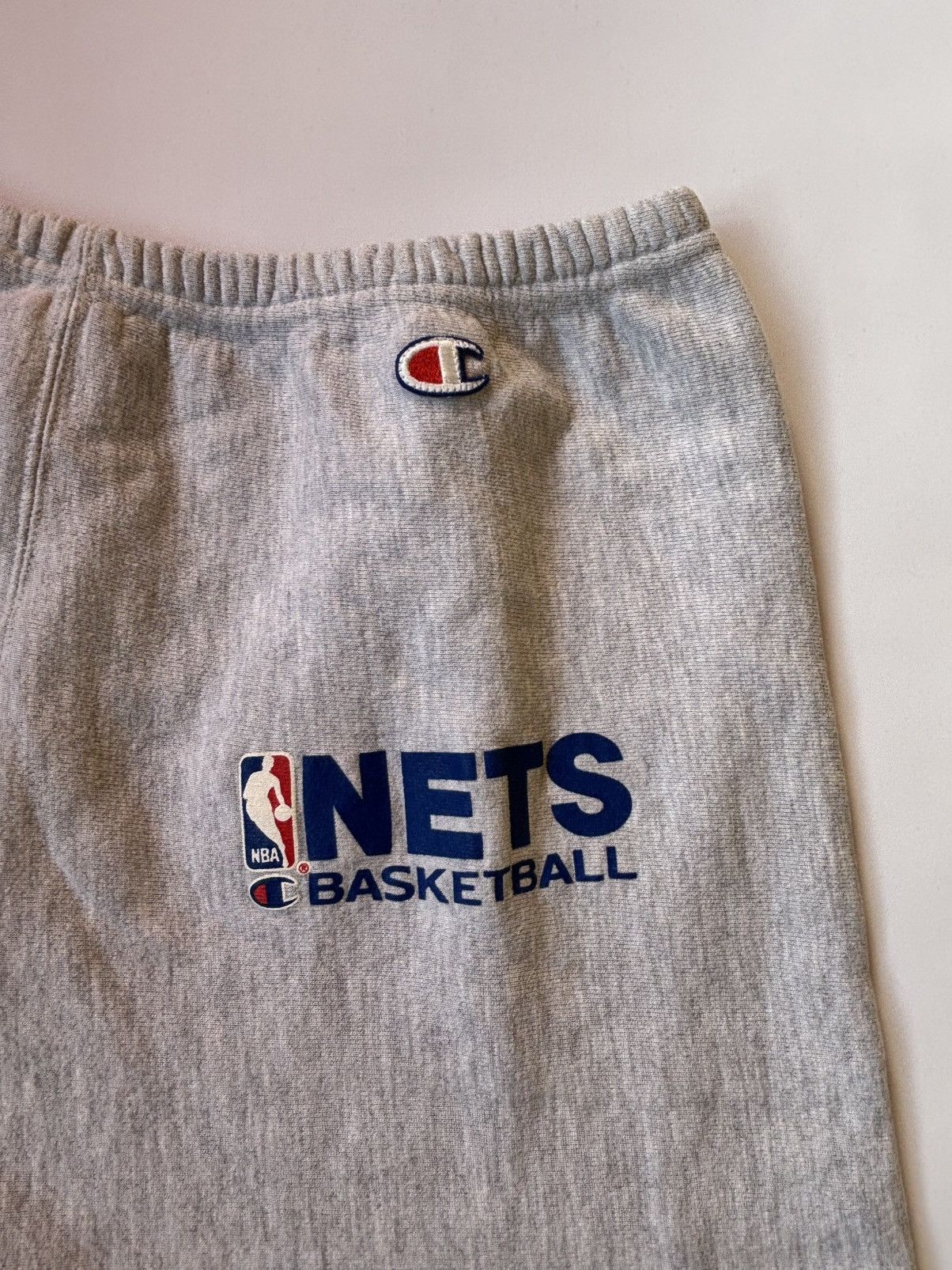 Champion Vintage 90s Champion NBA Nets sweatpants y2k made in USA Size US 33 - 3 Thumbnail
