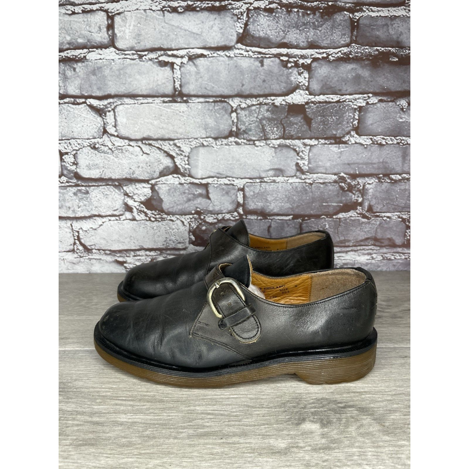 Dr. Martens VTG Dr. Martens Brown Leather Monk Strap Loafer England Shoe Size US 5 / IT 35 - 1 Thumbnail