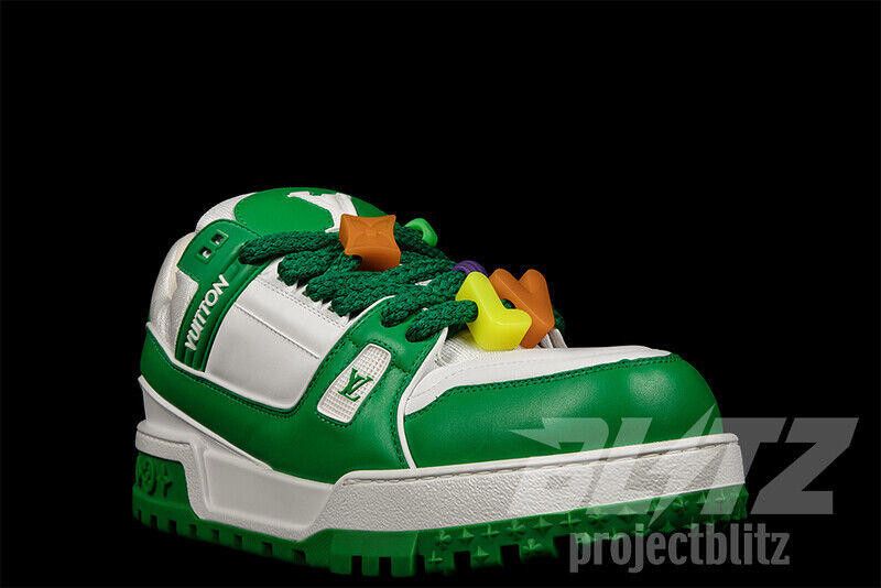 Louis Vuitton LOUIS VUITTON LV TRAINER MAXI SNEAKER GREEN VIRGIL ABLOH Size US 13 / EU 46 - 2 Thumbnail