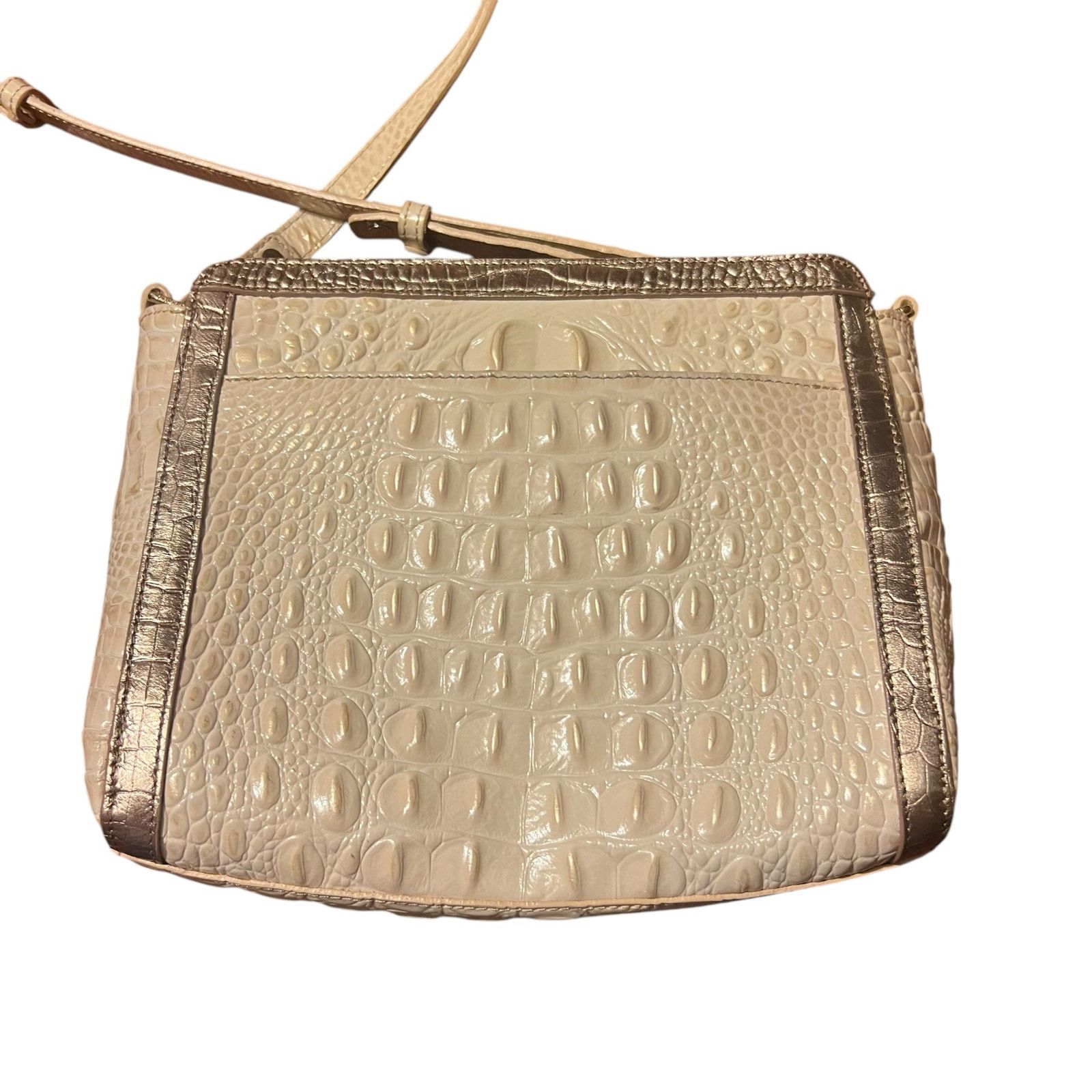 BRAHMIN Brahmin Carrie Crossbody Bag Sunglow Dakota Ivory Retired Size ONE SIZE - 2 Thumbnail