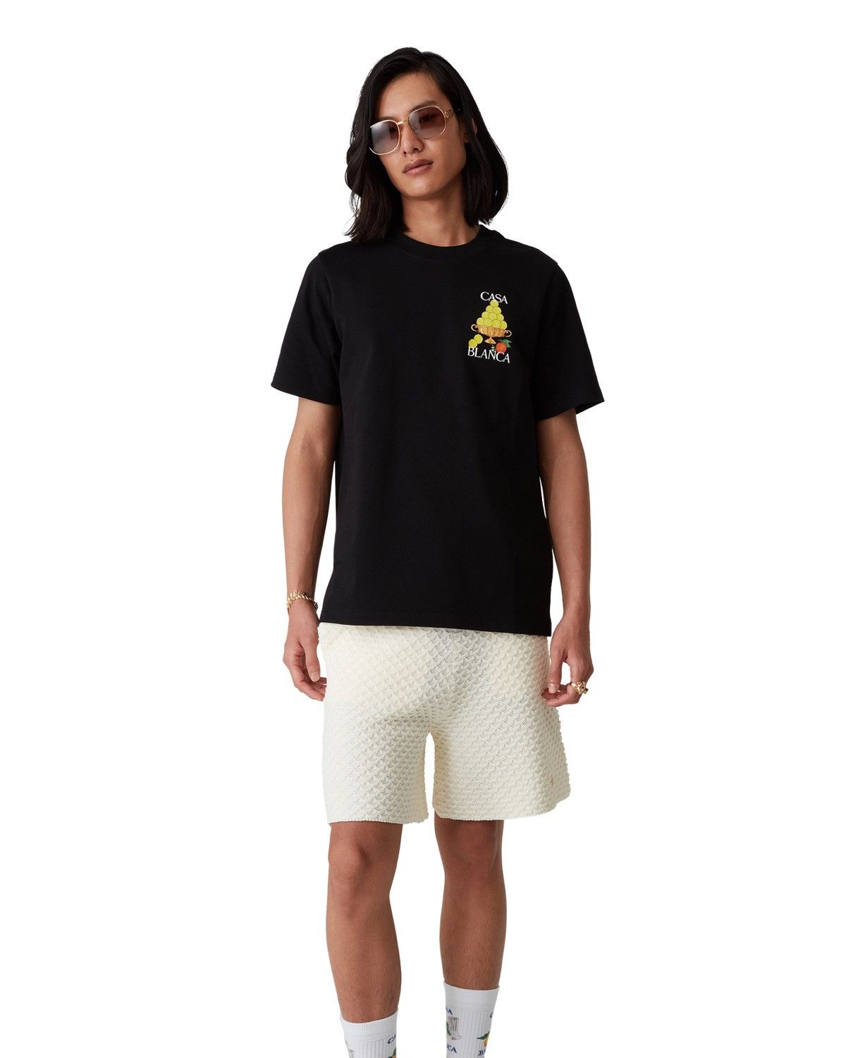 Casablanca Casablanca Black Oranges Short Sleeved Tshirt Size US S / EU 44-46 / 1 - 4 Thumbnail