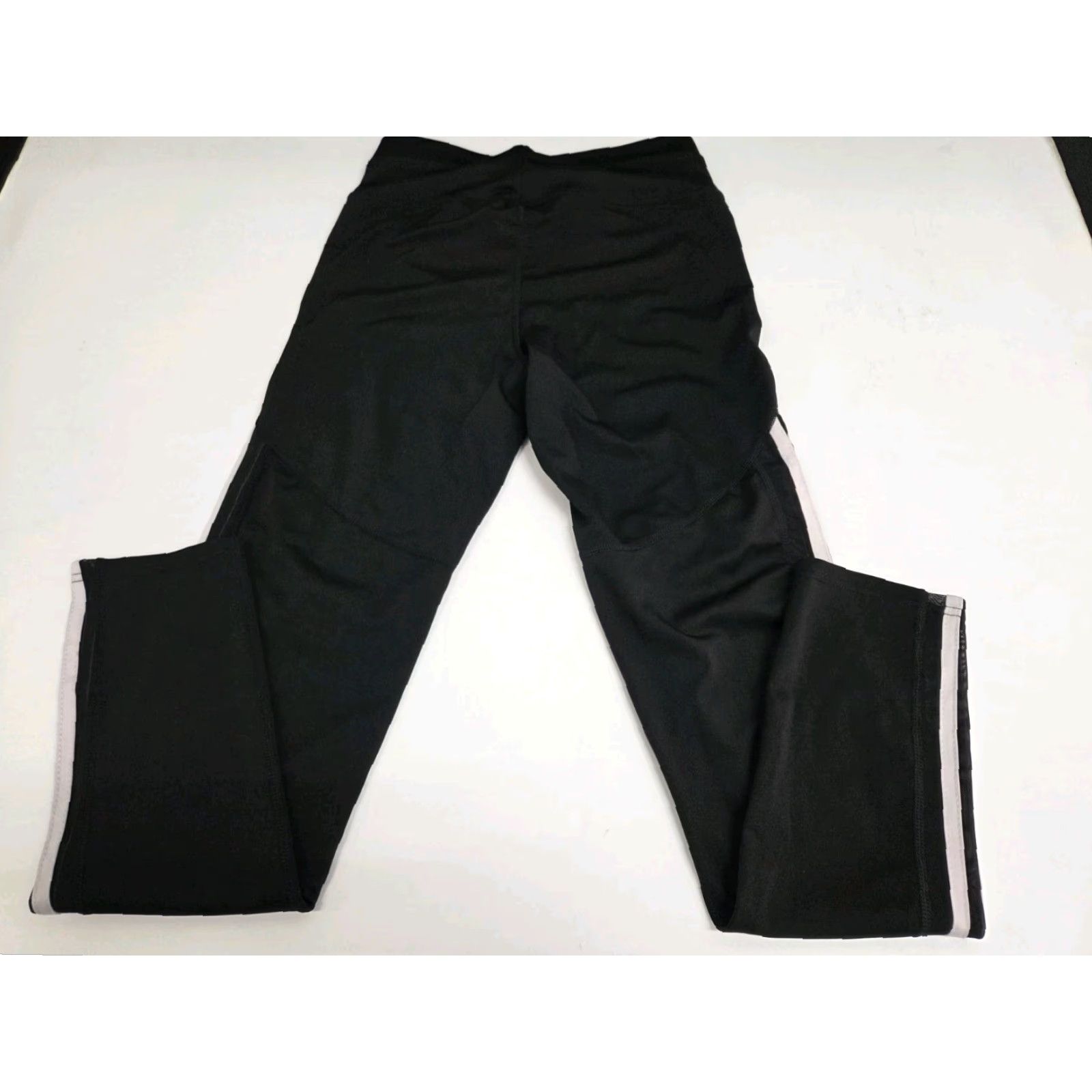 Adidas ADIDAS Leggings Womens 4 Way Stretch Striped Black S Slim Tapered Side Stripe Pull On Size 28" / US 6 / IT 42 - 2 Thumbnail