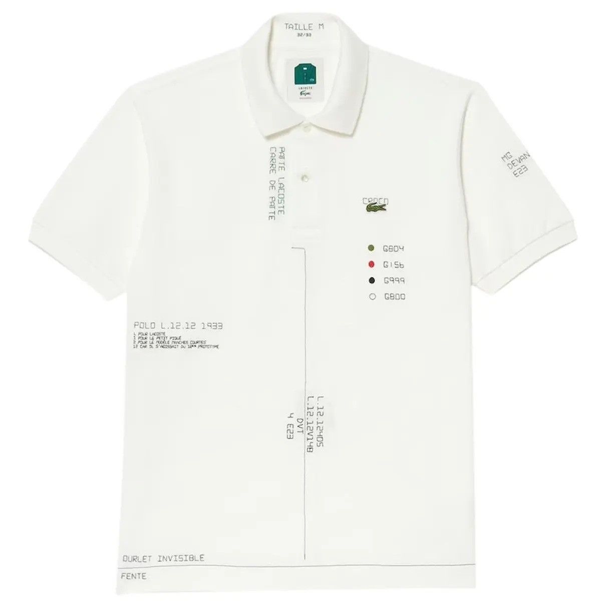 Lacoste Lacoste n°8/33 Paper Pattern Polo 90y Anniversary Size US M / EU 48-50 / 2 - 1 Thumbnail