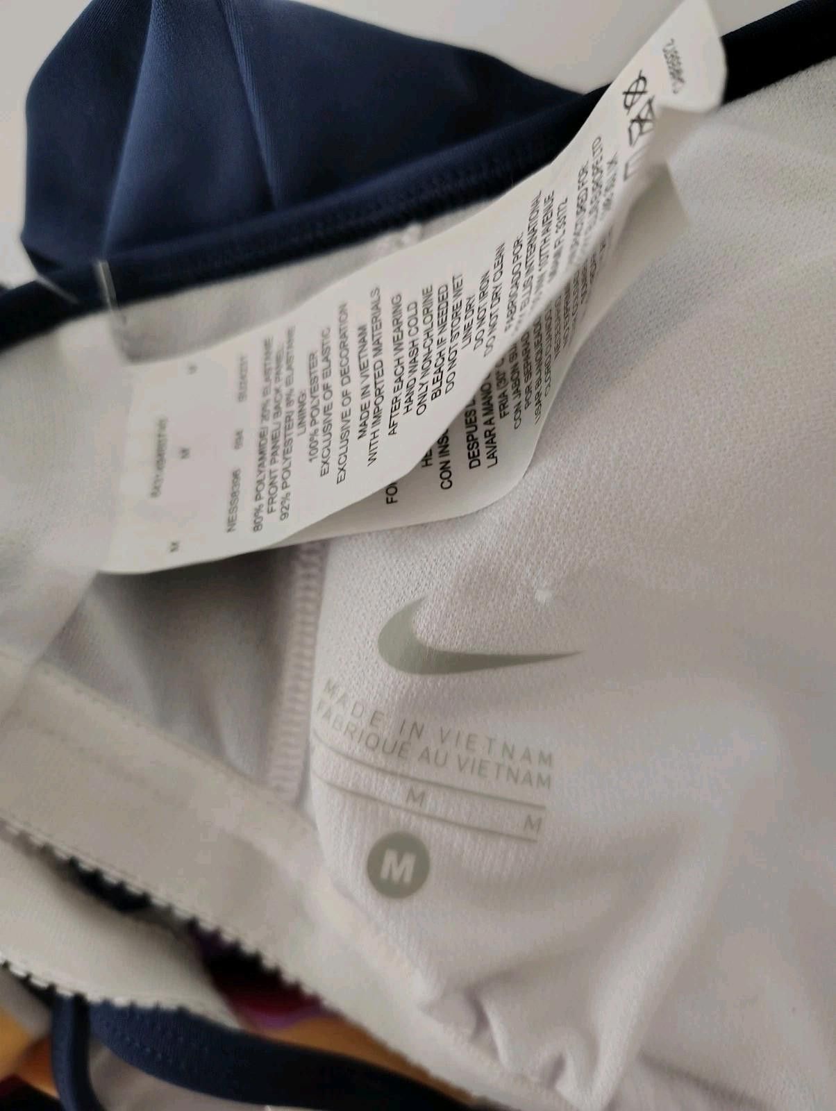 Nike Nike Swim Tankini Top Racerback Beach Multicolor Navy Suit Size ONE SIZE - 3 Thumbnail