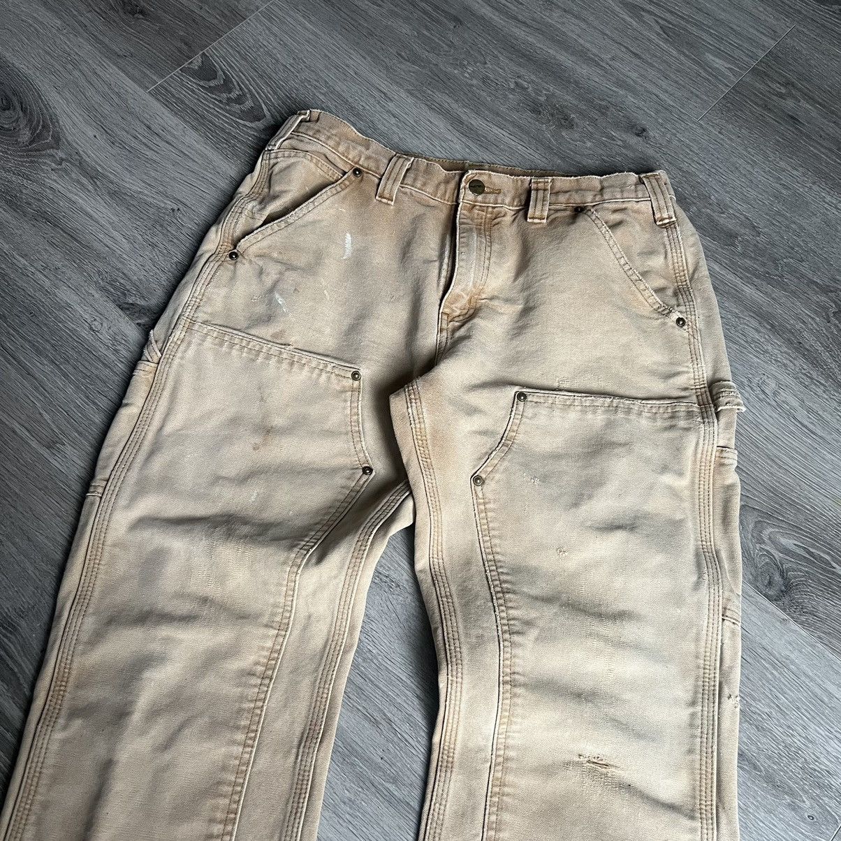 Carhartt Carhartt double knee pants workwear distressed Size US 33 - 4 Thumbnail