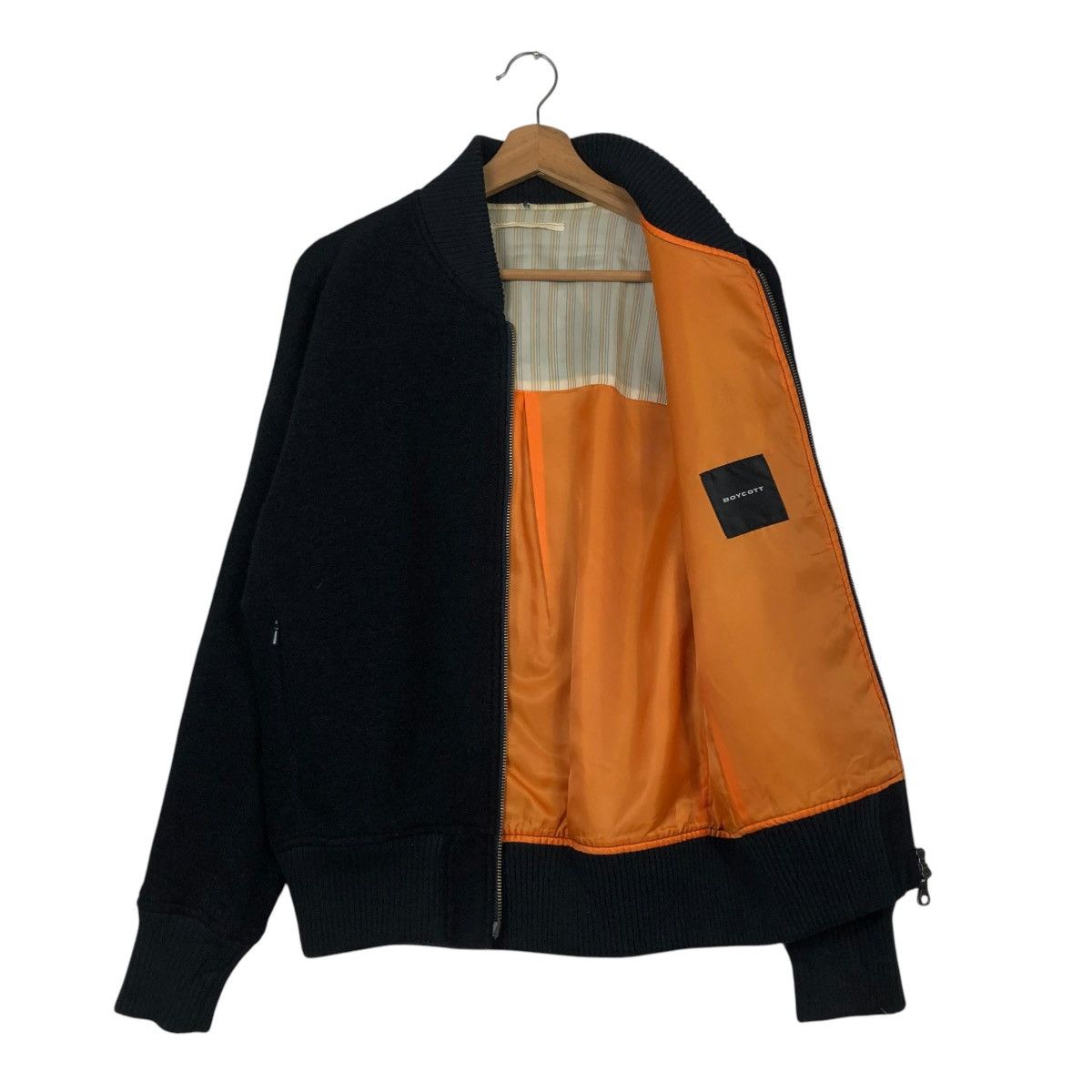 Japanese Brand 🔥VINTAGE WOOL BOMBER JACKET BOYCOTT ISSEY MIYAKE Size US M / EU 48-50 / 2 - 13 Thumbnail