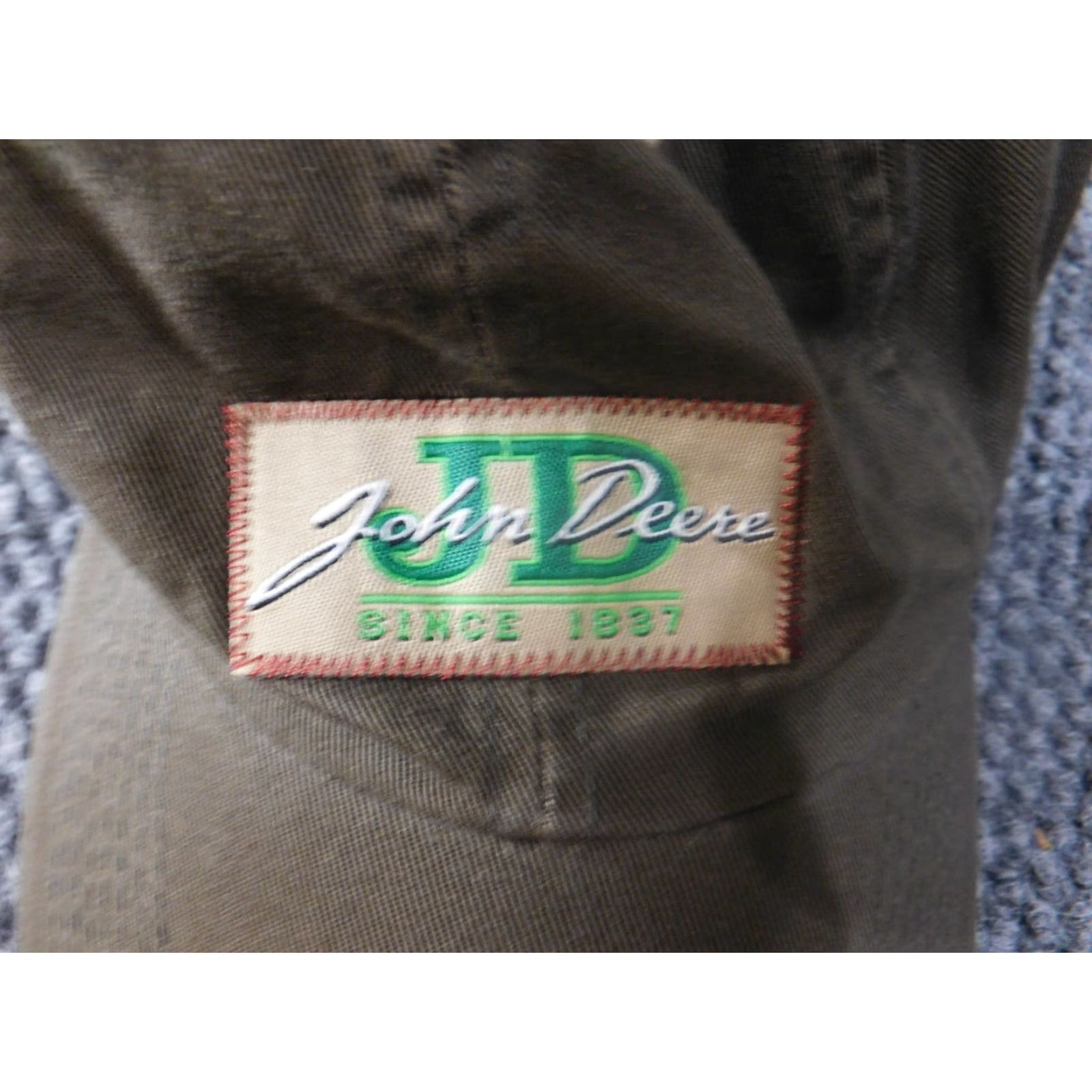 John Deere John Deere Hat Cap Brown Strapback One Size Outdoors Farming Mens Snapback Canvas Cotton Brown Outdoor Vintage? No — actually Not Vintage Size ONE SIZE - 3 Thumbnail
