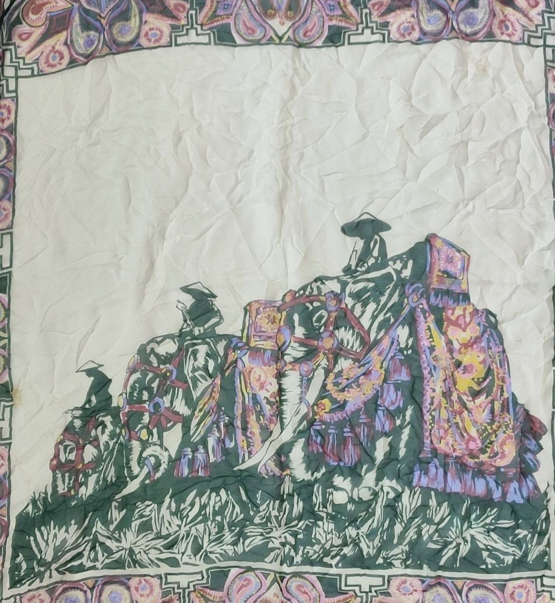 Jean-Louis Scherrer Jean-Louis Paris Silk Scarf Size ONE SIZE - 6 Thumbnail