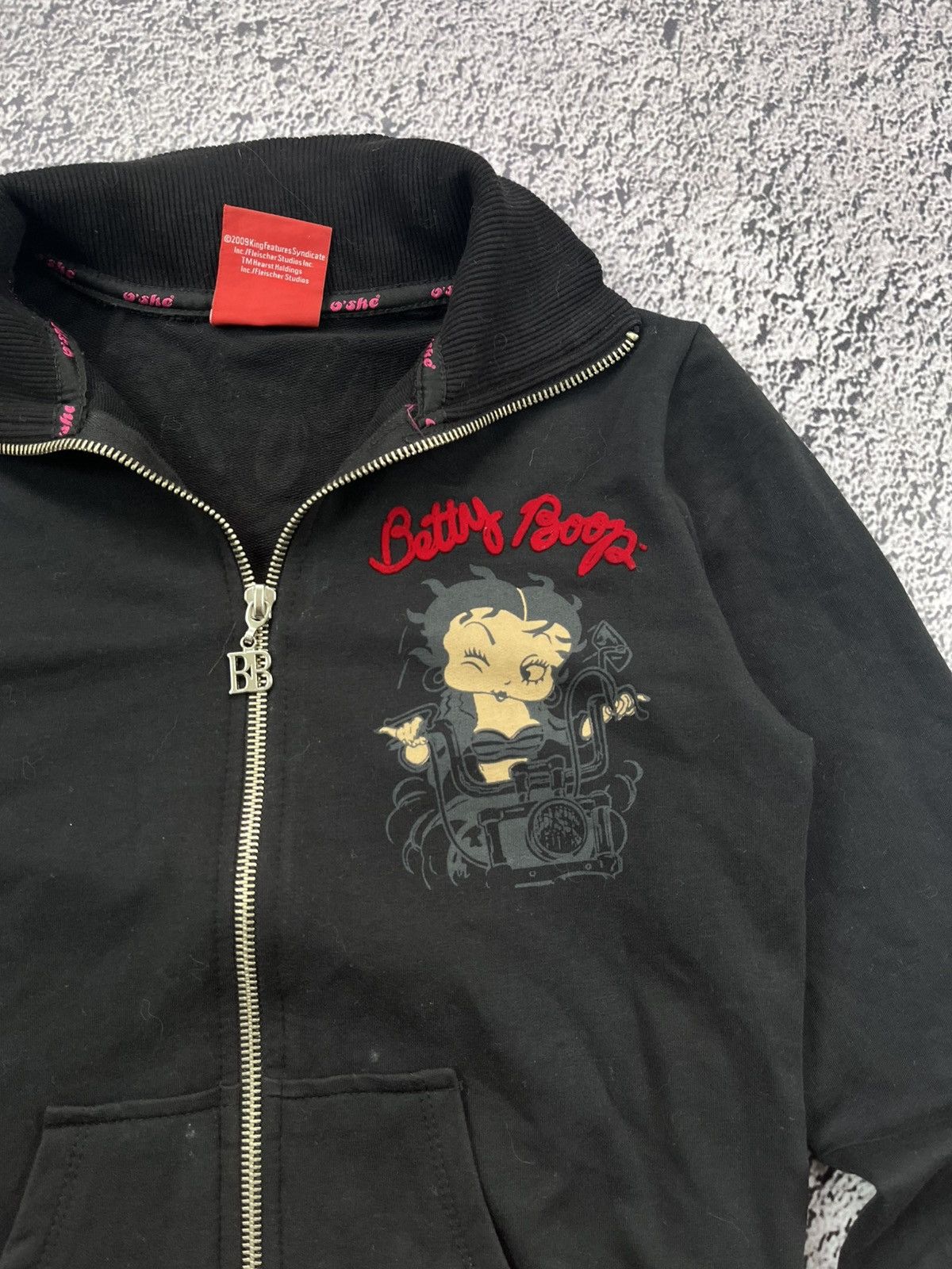 Japanese Brand Vintage Betty Boop Rhinestones Zip Up streetwear rare Size US M / EU 48-50 / 2 - 5 Thumbnail