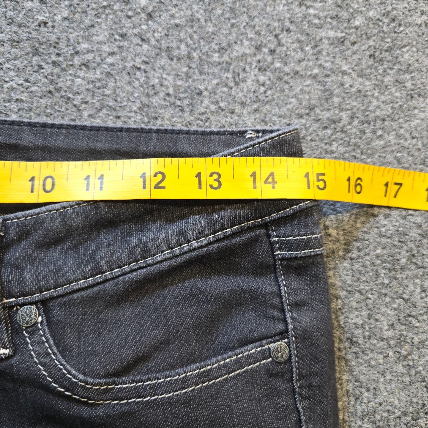 Prana Prana Jeans Women Slim Skinny Denim 5-Pocket Black Ultra Low Rise Stretch 32 in Inseam Size 26" / US 2 / IT 38 - 5 Thumbnail
