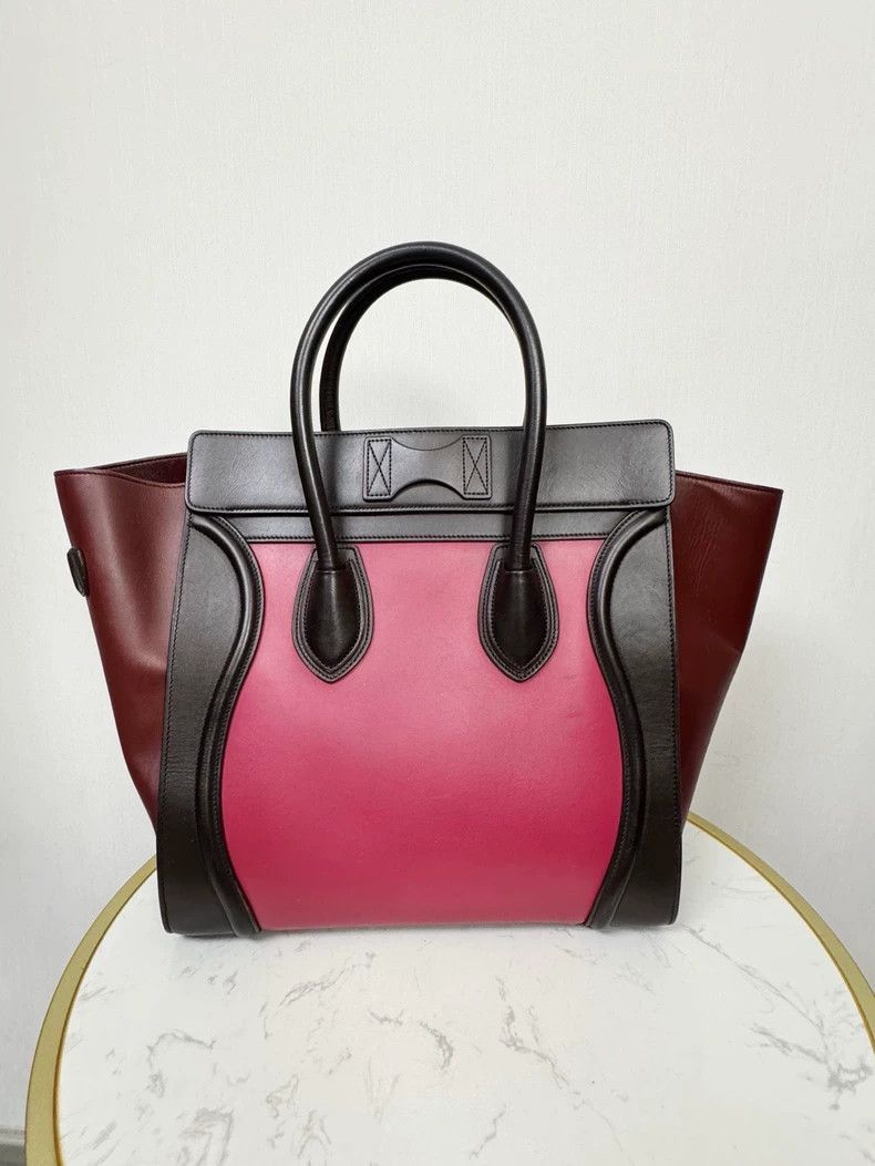 Celine Celine Pink Smiley Face Bag, Gently Used Size ONE SIZE - 3 Thumbnail