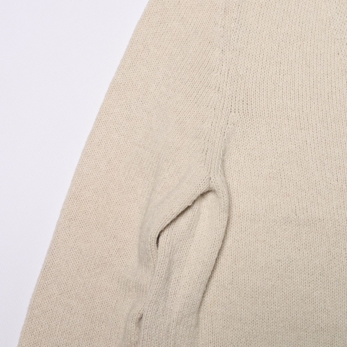 Designer Toast Wool Cotton Cardigan Sweater Beige Size M / US 6-8 / IT 42-44 - 5 Thumbnail